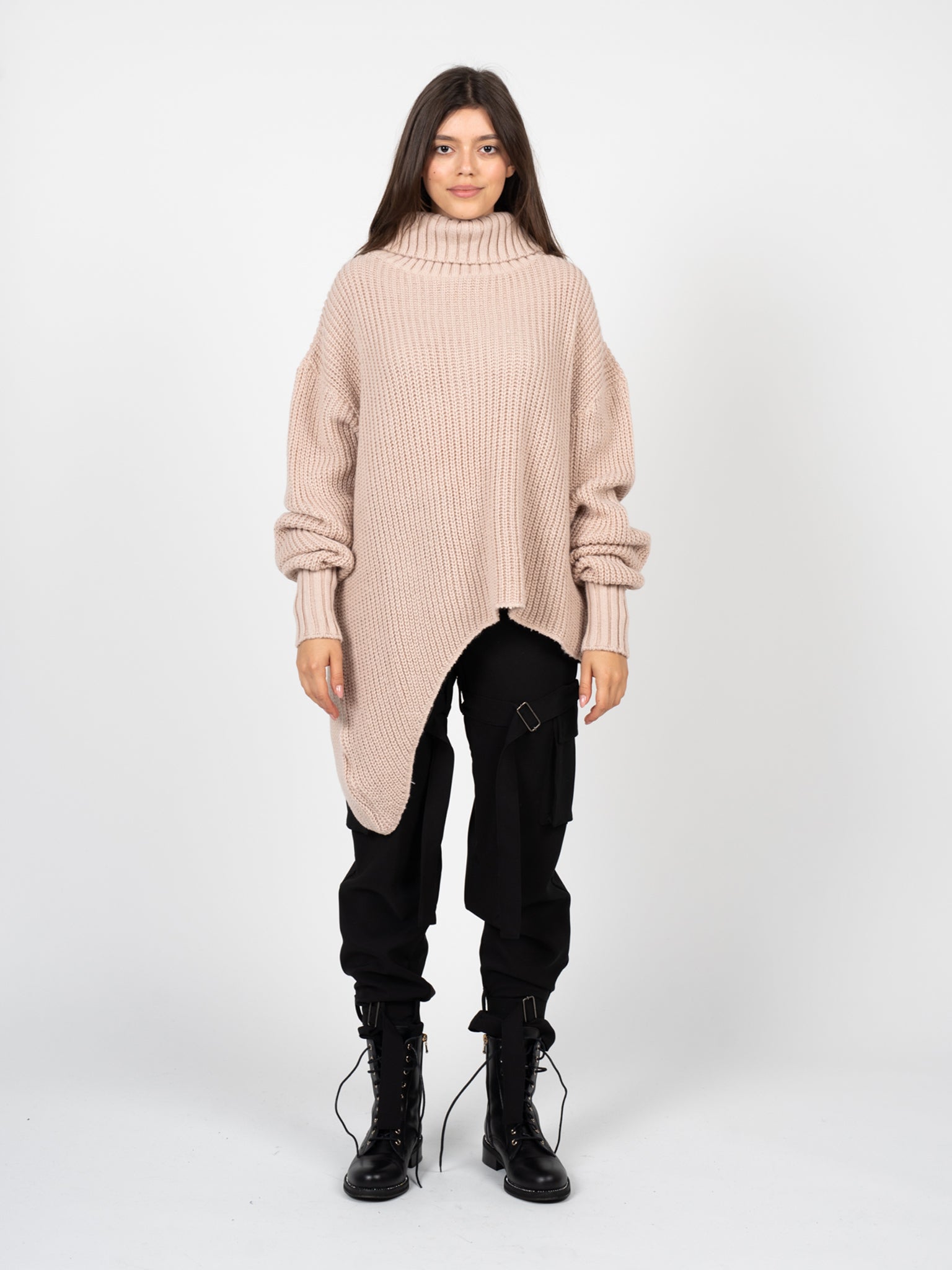La Haine Inside Us Pullover Damski Asymetryczny Rosa för kvinnor tröjor – bild 2