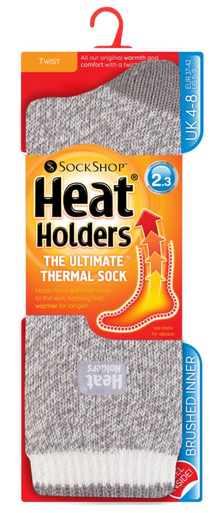 Heat Holders Mönstrade varma termiska vinterstrumpor för damer 4-8 UK – bild 2