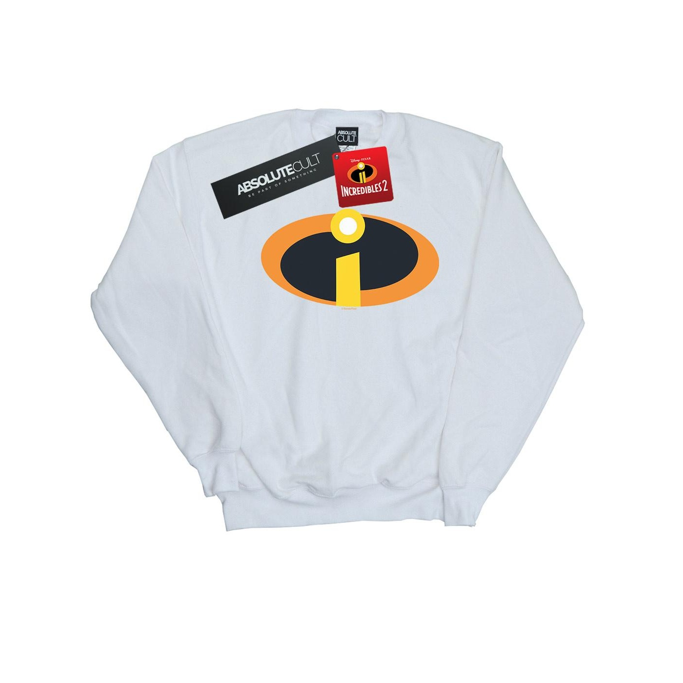 Thumbnail - Disney - "The Incredibles Costume Logo" Sweatshirt für Herren (Weiß)