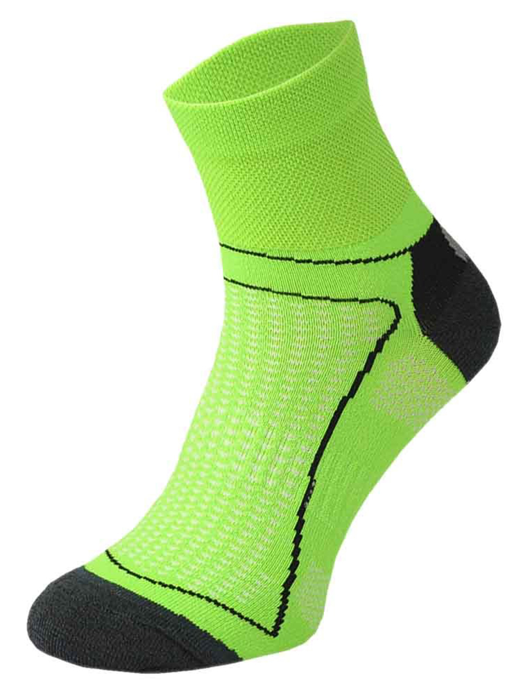 Thumbnail - COMODO - Unisex Chaussettes Cyclisme sport Velo Route anti Tranpirante Basses - Néon Vert