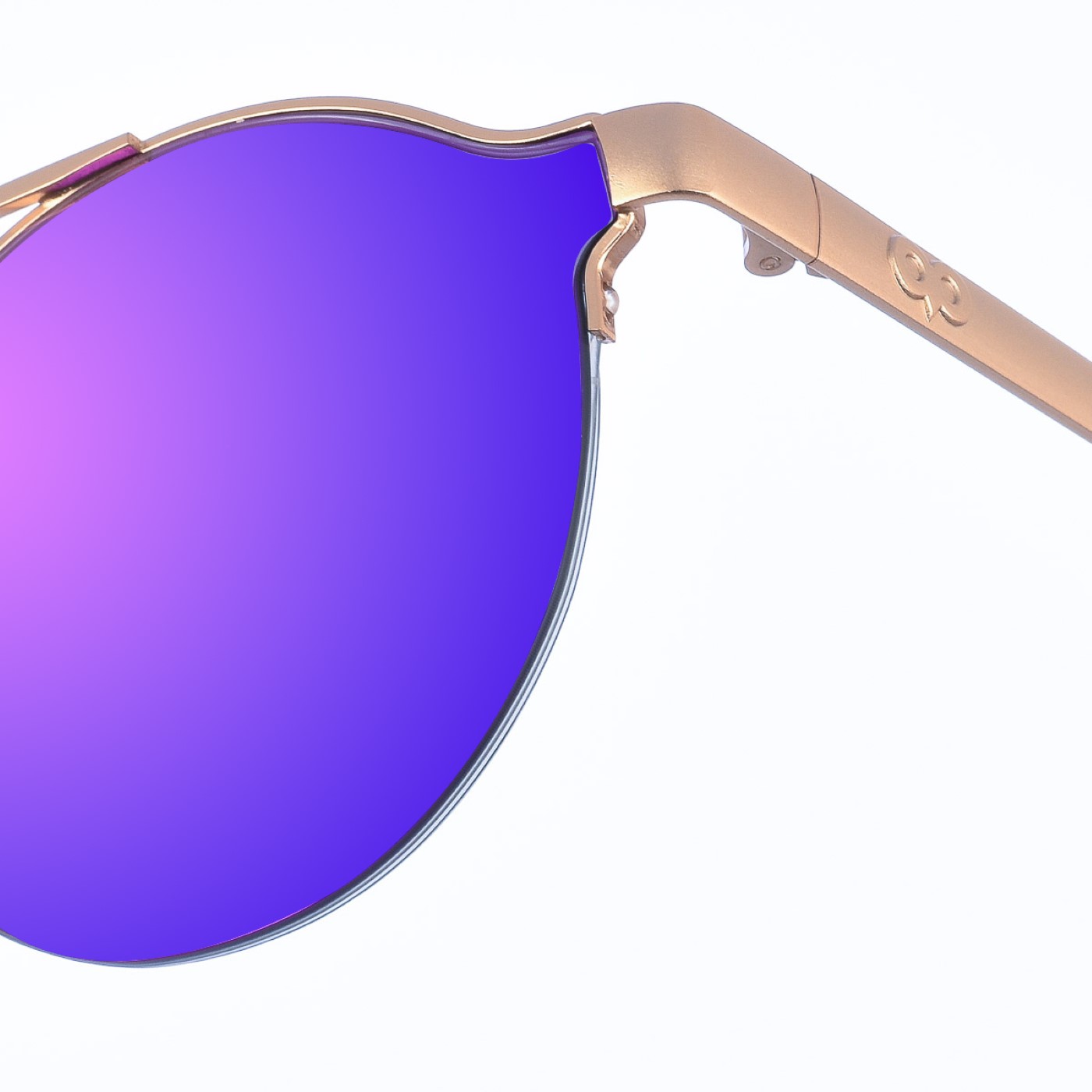 Kypers FIOROTTO Unisex solglasögon i metall med rund form dam – bild 2