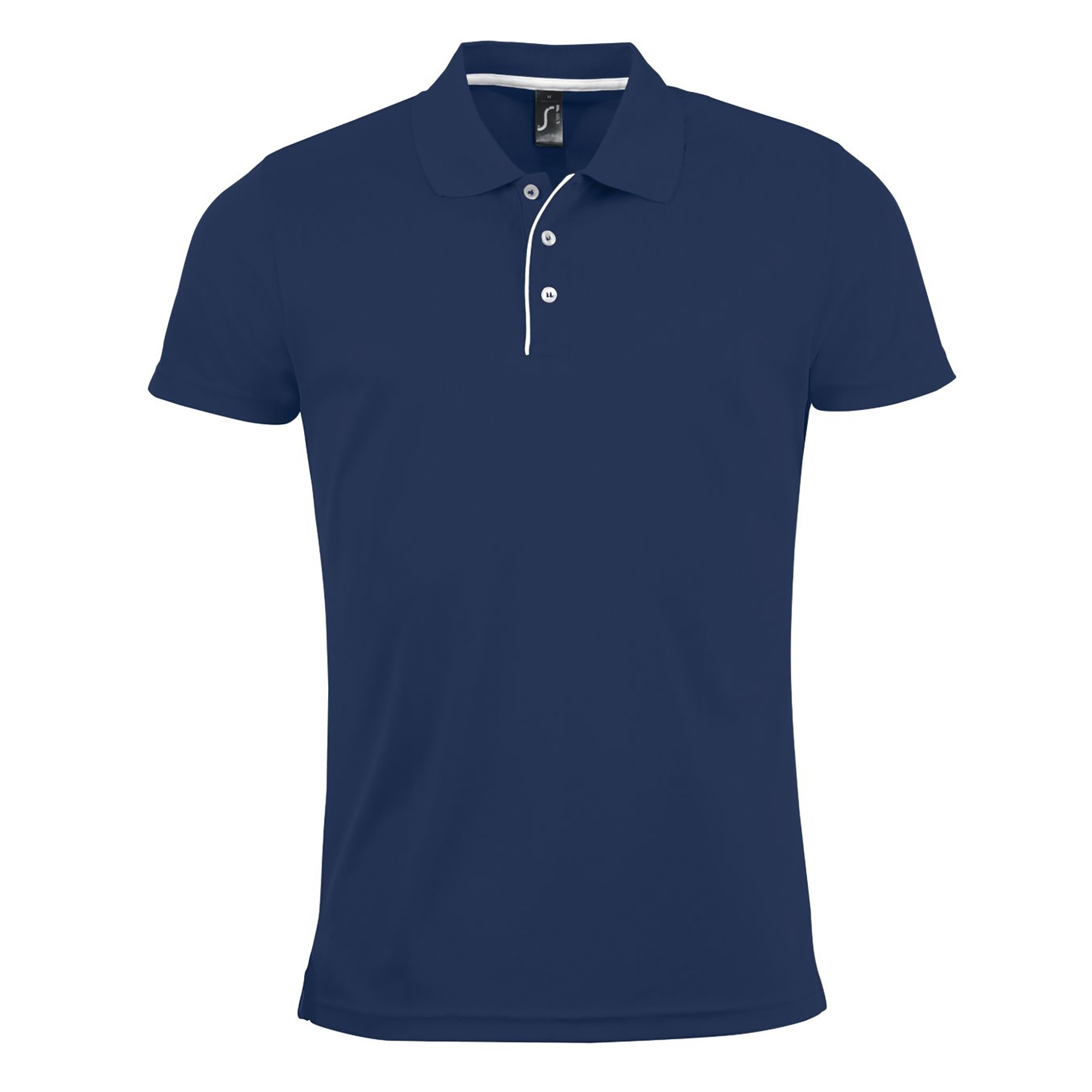 Sols Heren Performer Korte Mouw Pique Polo Shirt (Franse Marine)-image