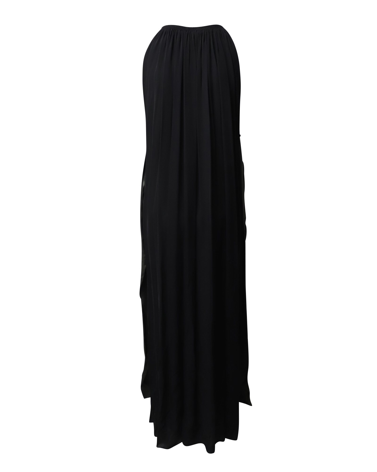 Lanvin Pre-owned Lanvin Blomapplikation Aftonkjol i Svart Siden dam – bild 2