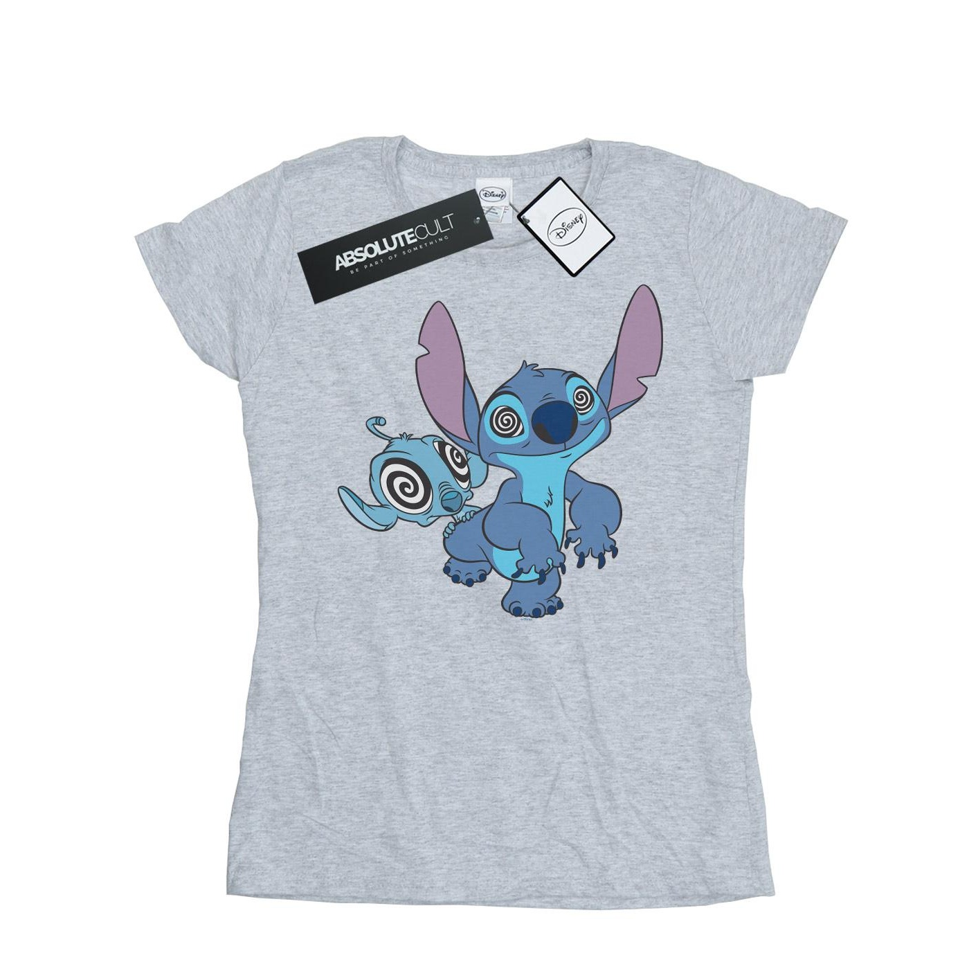 Thumbnail - Disney - "Lilo And Stitch Hypnotized" T-Shirt für Damen (Grau)