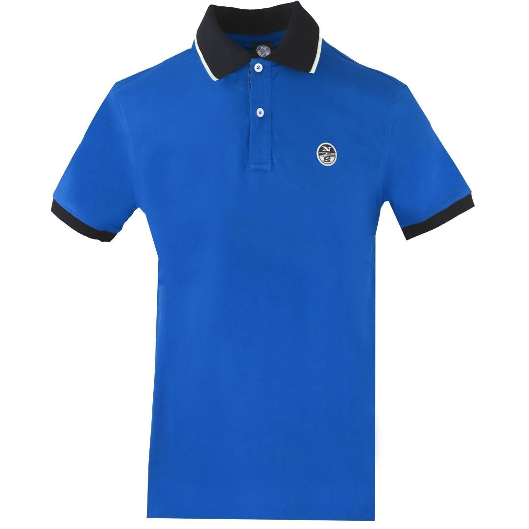 Thumbnail - North Sails Contrast Collar Blue Polo