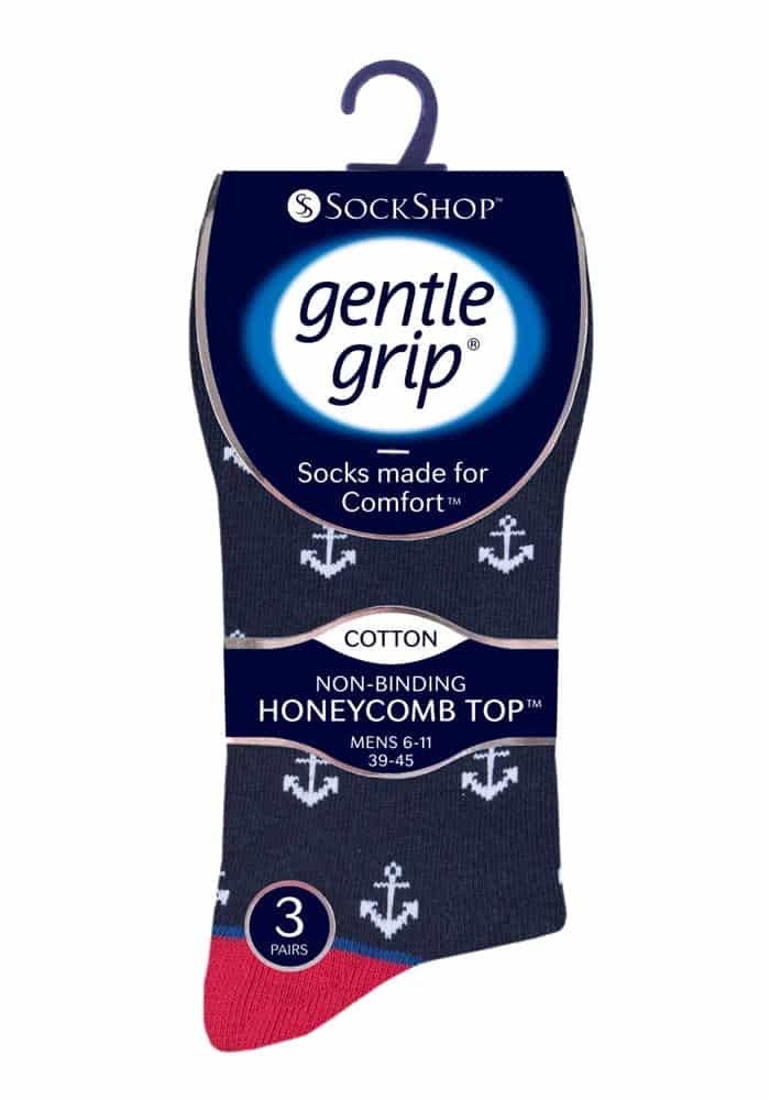 Gentle Grip 6 par icke elastiska Gentle Grip-strumpor för herrar MGG549 – bild 2
