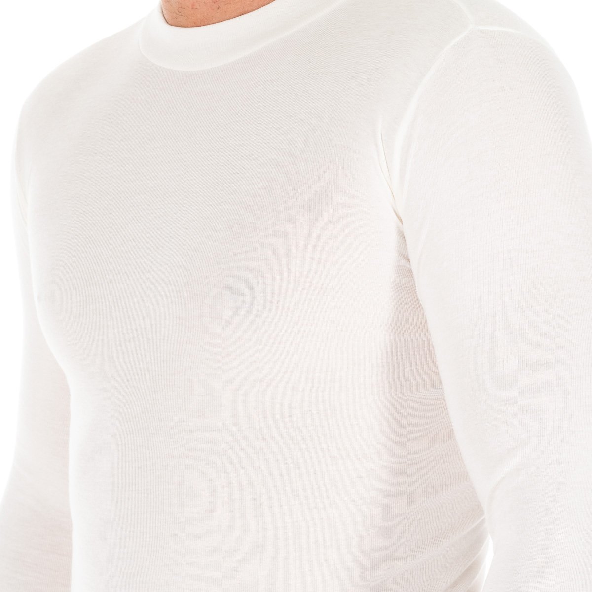 Kisses & Love Långärmad T-shirt med halvhög krage 1625-H man herr – bild 2