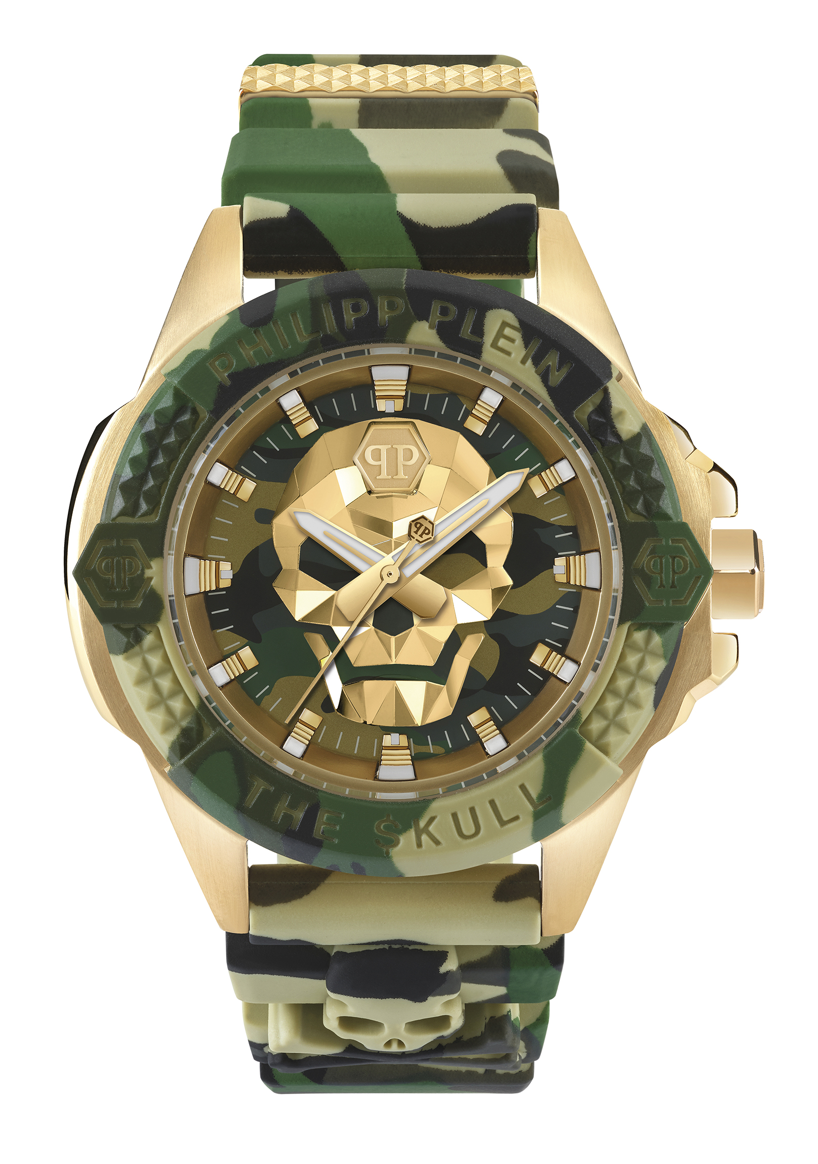 Philipp Plein The $kull Heren Horloge Groen PWAAA0921