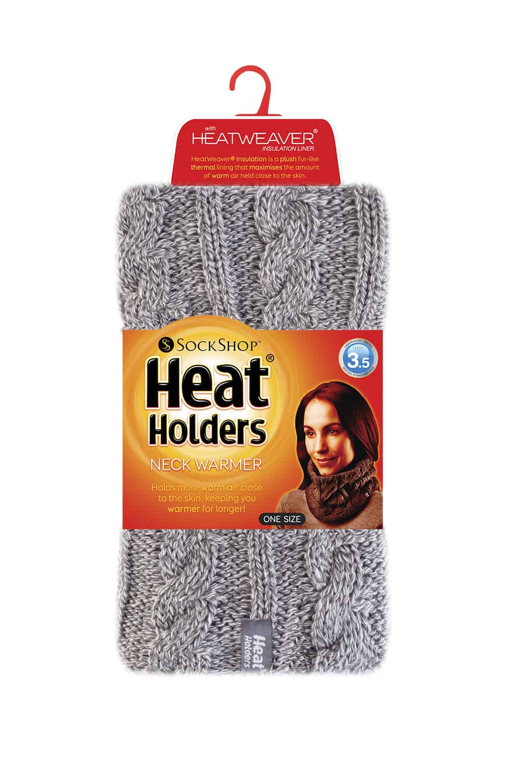 Heat Holders Tjock kabelstickad fleecefodrad halsvärmare för damer halsdukar – bild 2