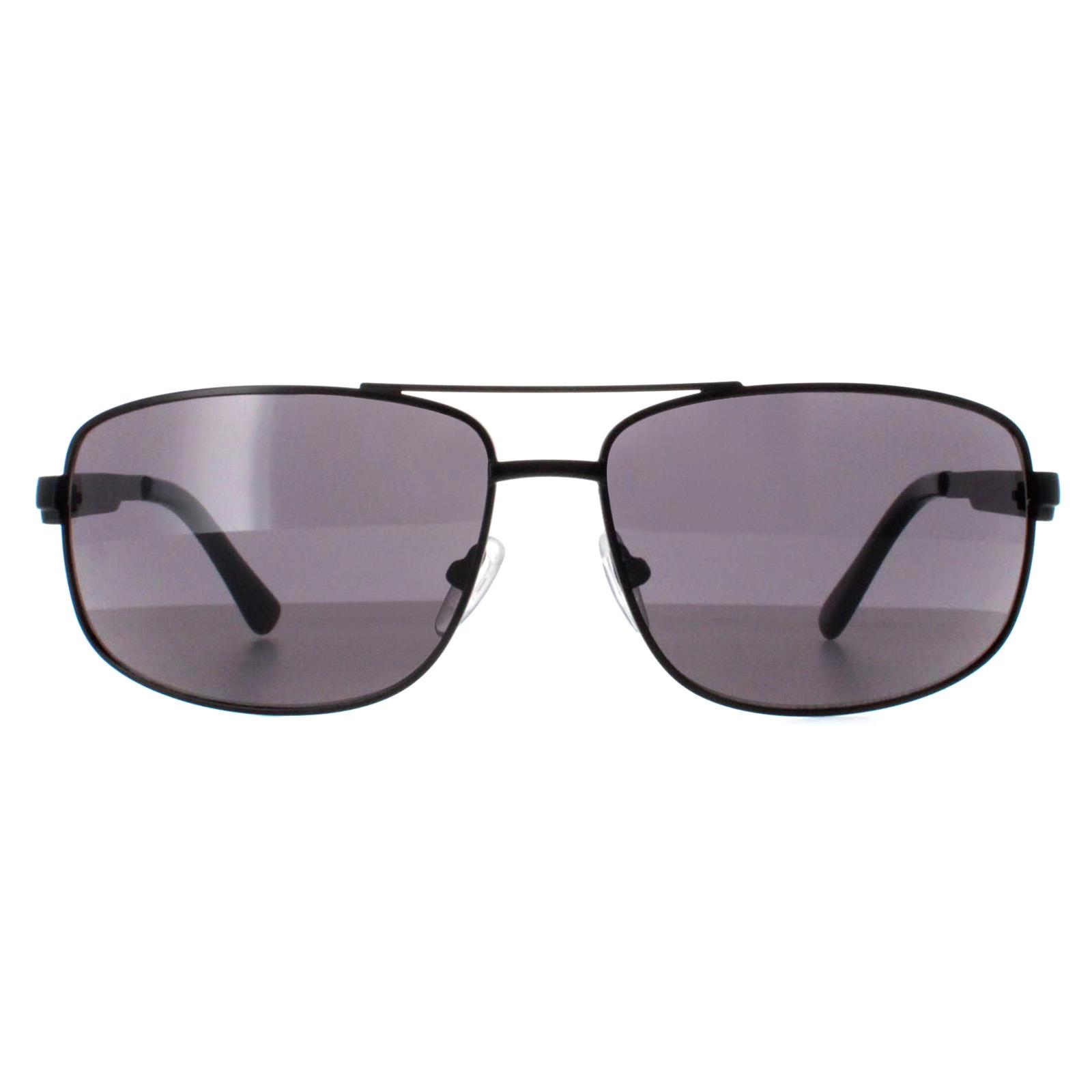 Calvin Klein Rectangle Mens Semi Matte Black Grey CK22123S Metal - One Size