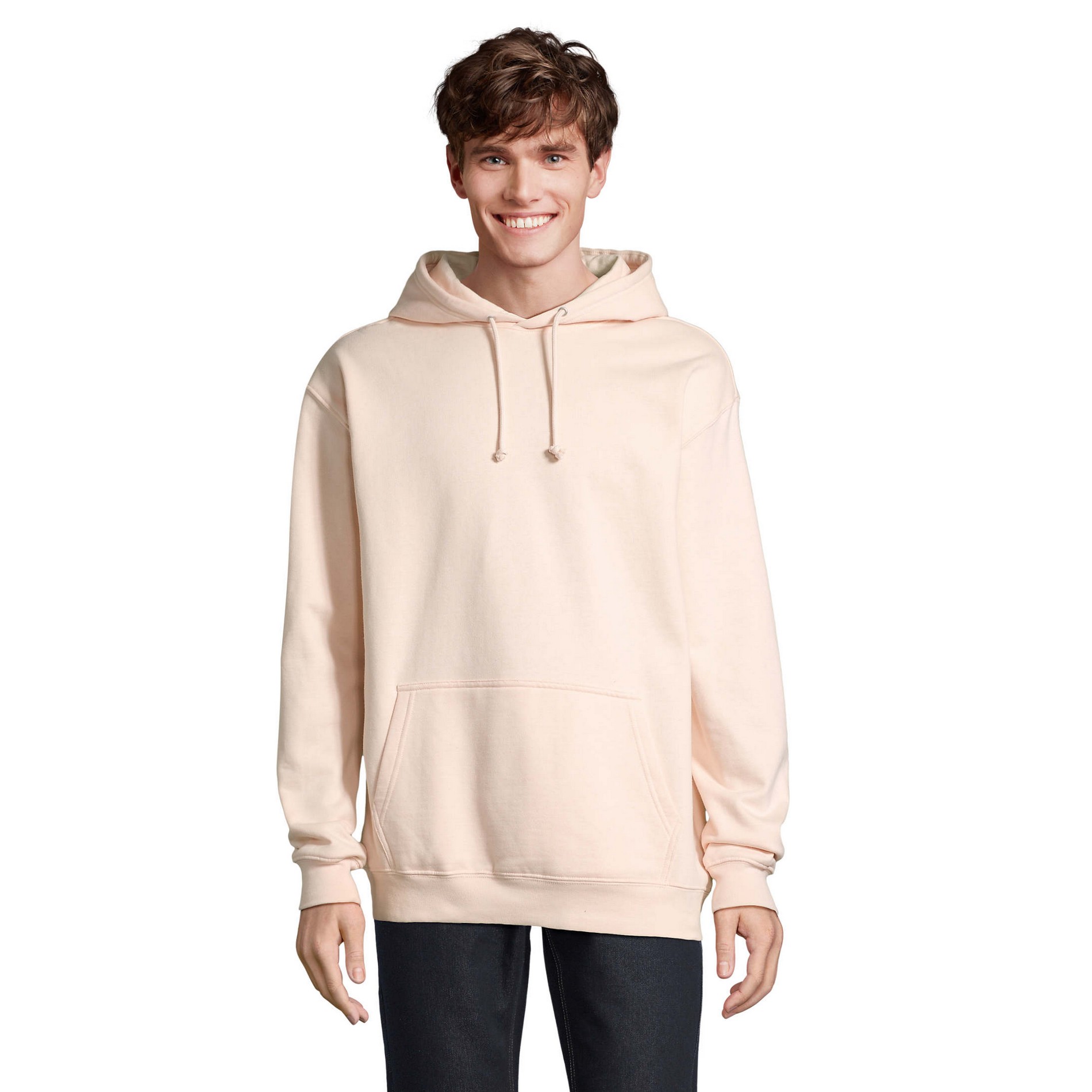 Unisex Condor Hoodie för vuxna (Krämig rosa)