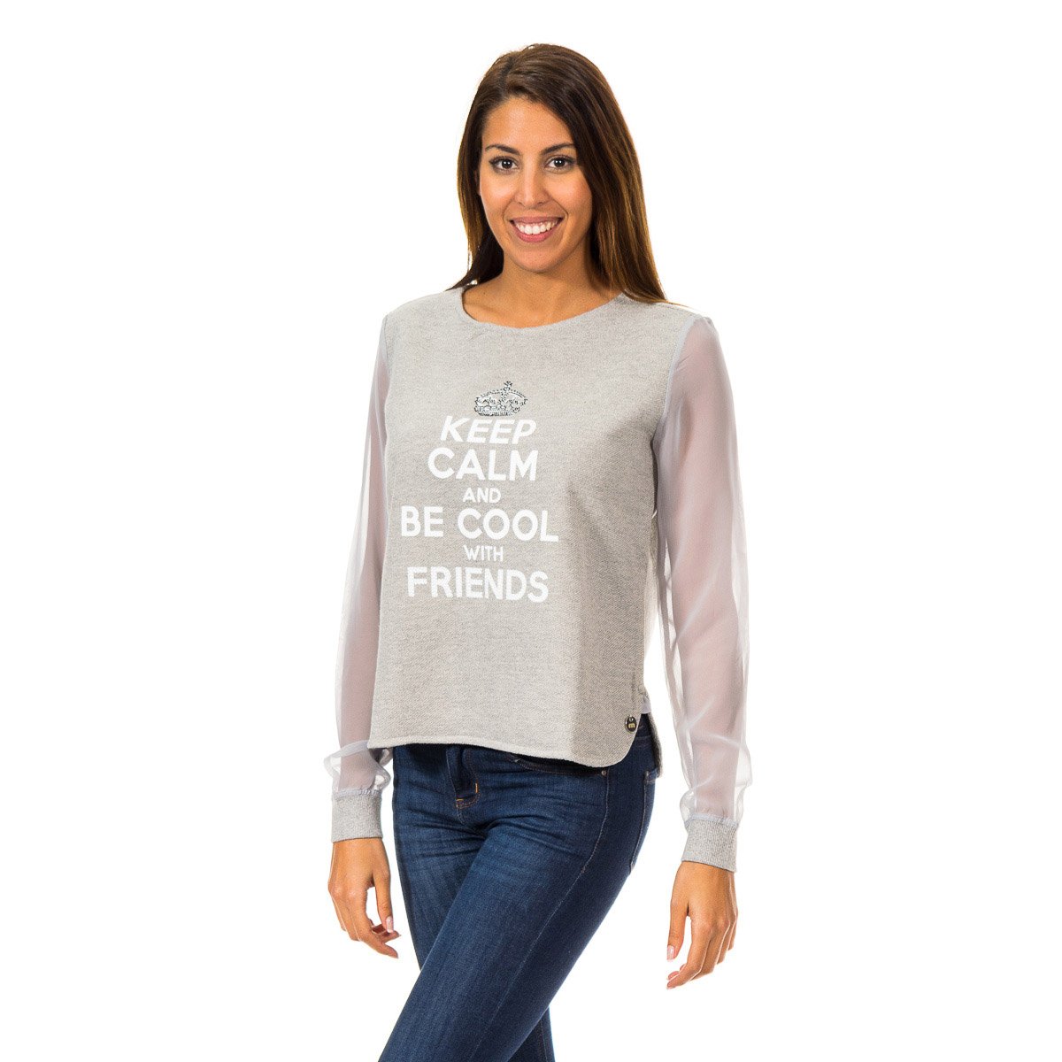 Thumbnail - Langarm-Pullover mit Rundhalsausschnitt 70DML0155 woman