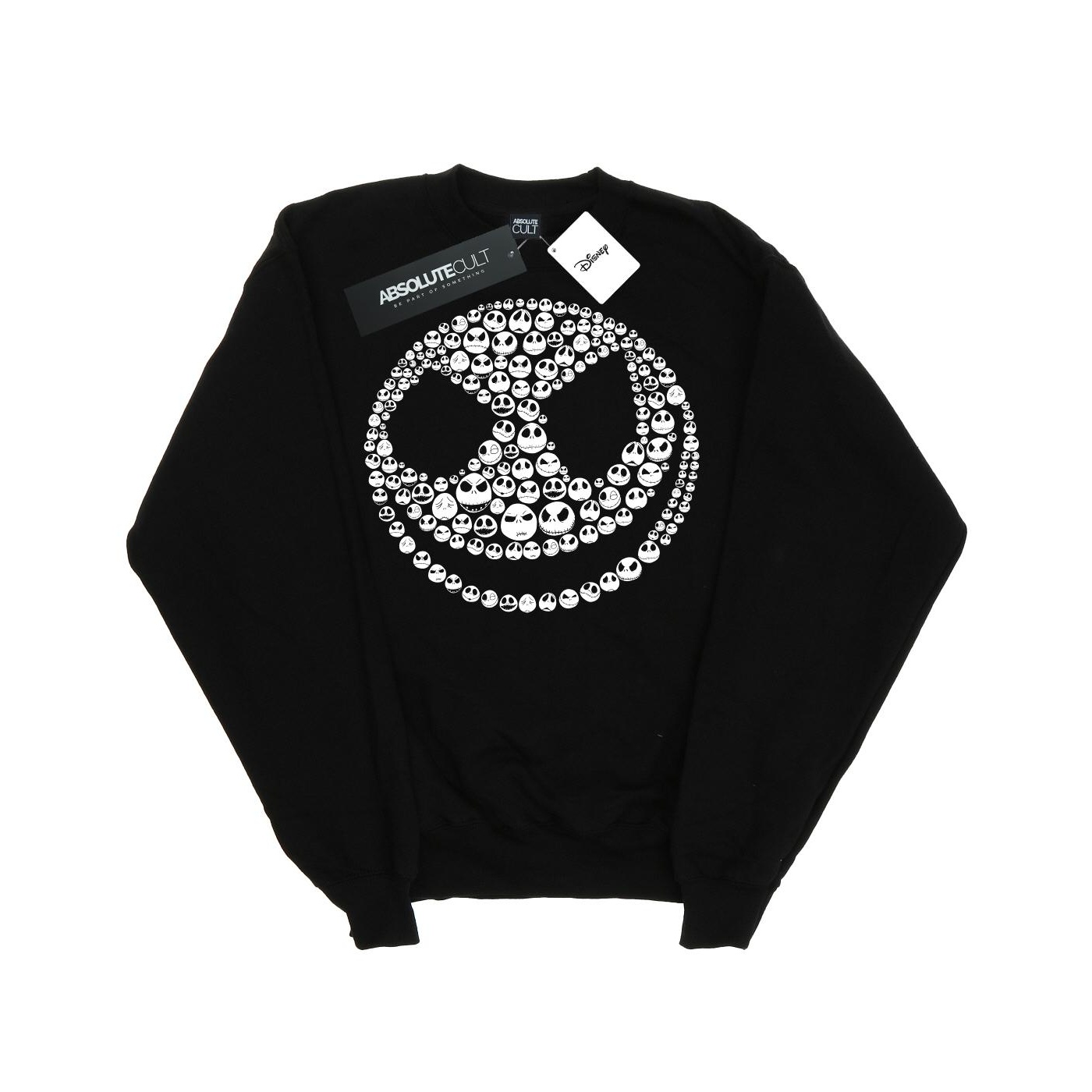 Thumbnail - Disney - "Nightmare Before Christmas Jack Skull Collage" Sweatshirt für Damen (Schwarz)