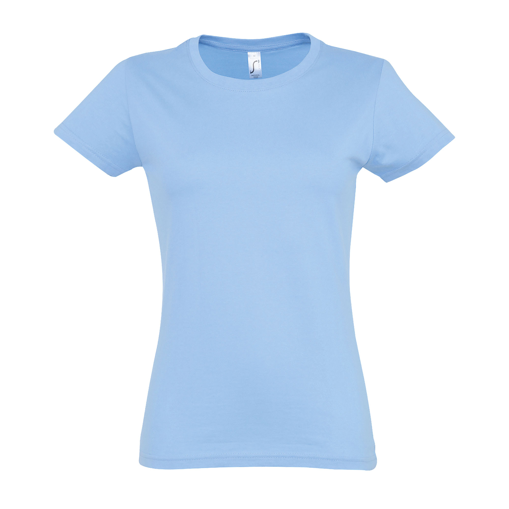 Thumbnail - SOLS Imperial Damen T-Shirt, Kurzarm, Rundhalsausschnitt (Himmelblau)