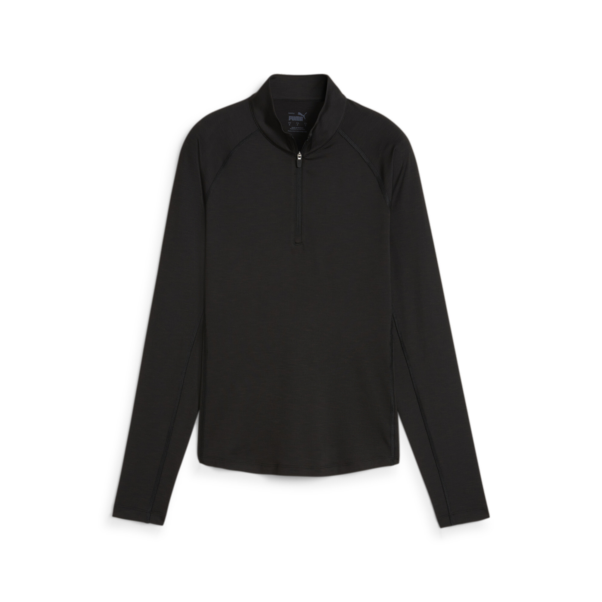 Puma Womens You-V Solid Golf 1/4 Zip Pullover - Black - Size X-Small