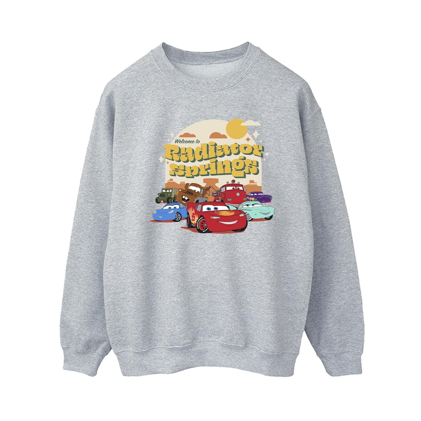 Thumbnail - Disney - "Cars Radiator Springs Group" Sweatshirt für Damen (Grau)