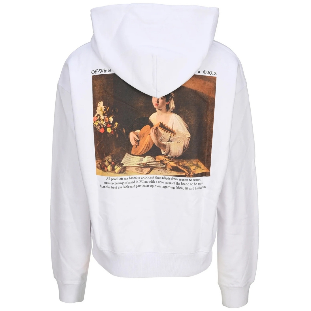 Caravaggio Lute Design Black Oversized Hoodie 2