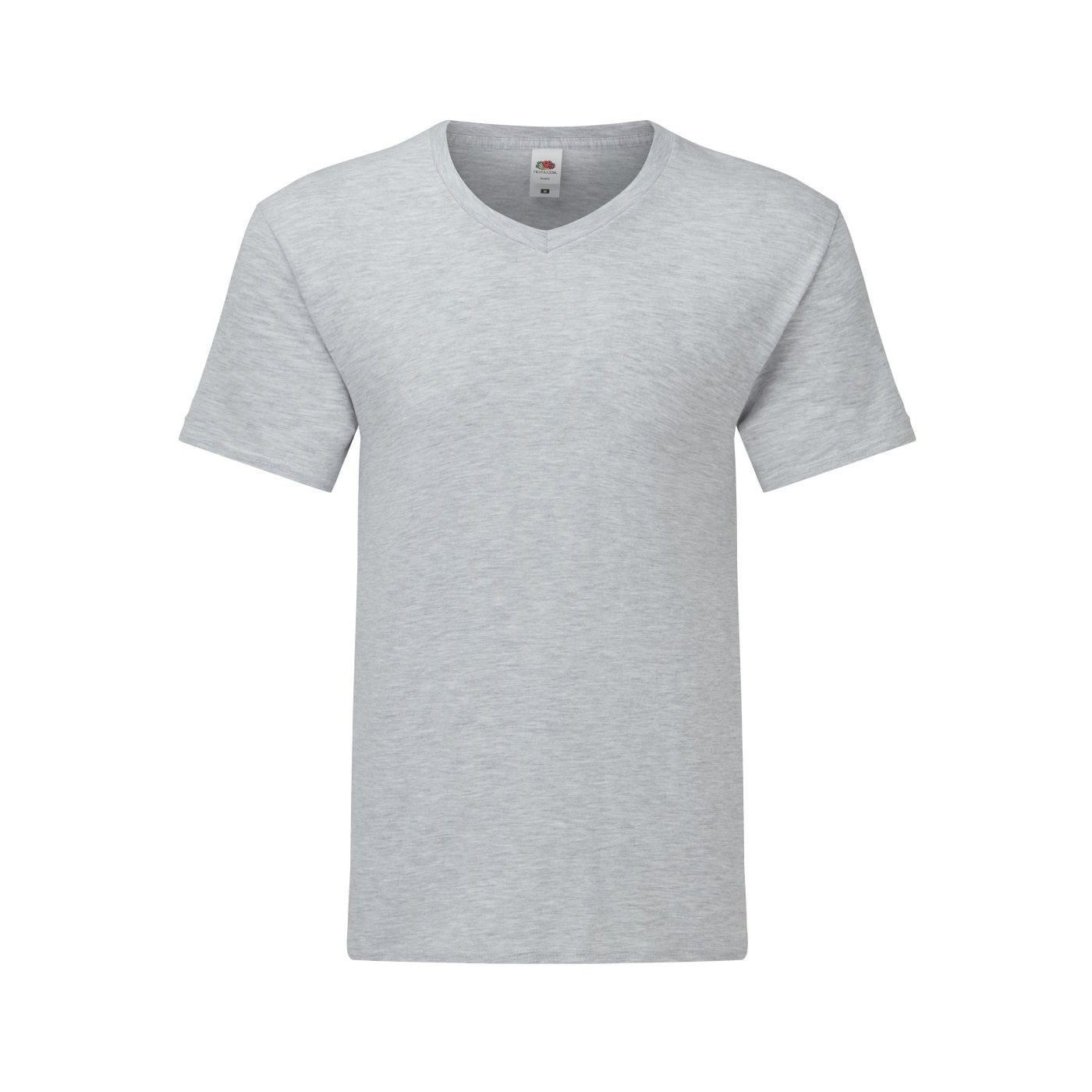 Thumbnail - Fruit Of The Loom Herren Iconic 150 V-Ausschnitt T-Shirt (Heather Grey)