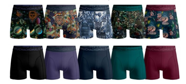 Muchachomalo Herren Boxershorts – 10 Stück – Herren Unterhosen