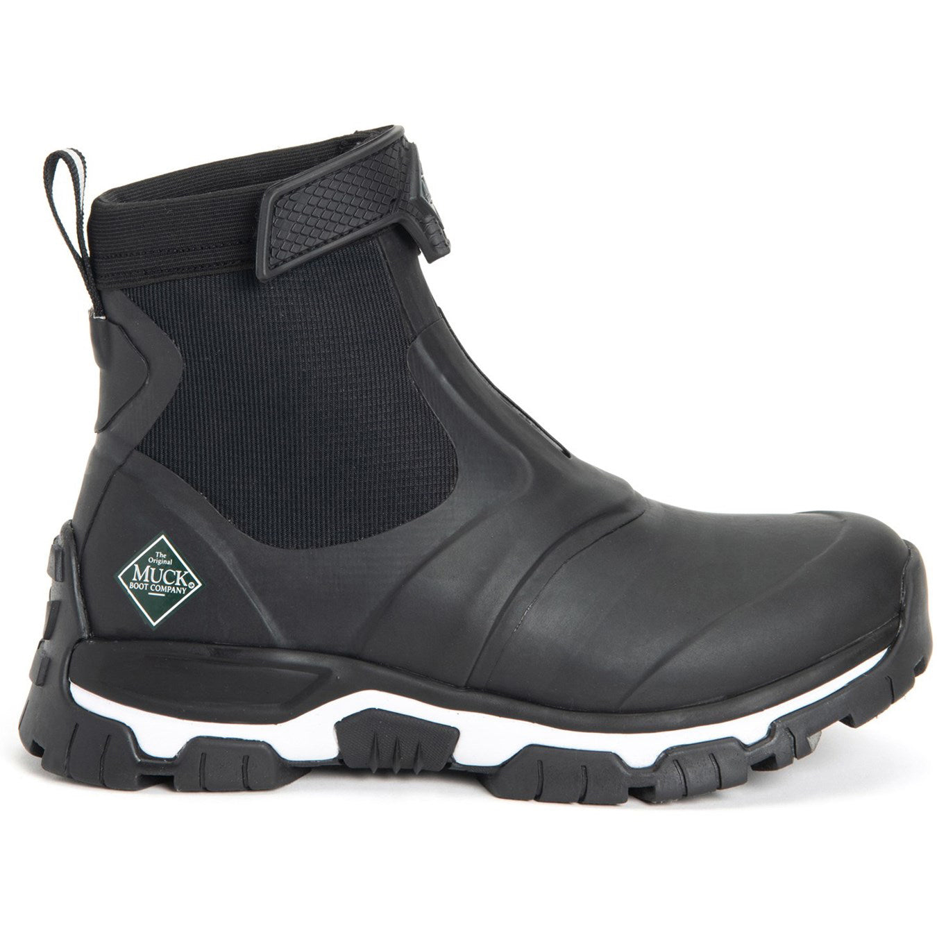 Thumbnail - Muck Boots Apex Mid Zip Gummistiefel Schwarz/Weiß