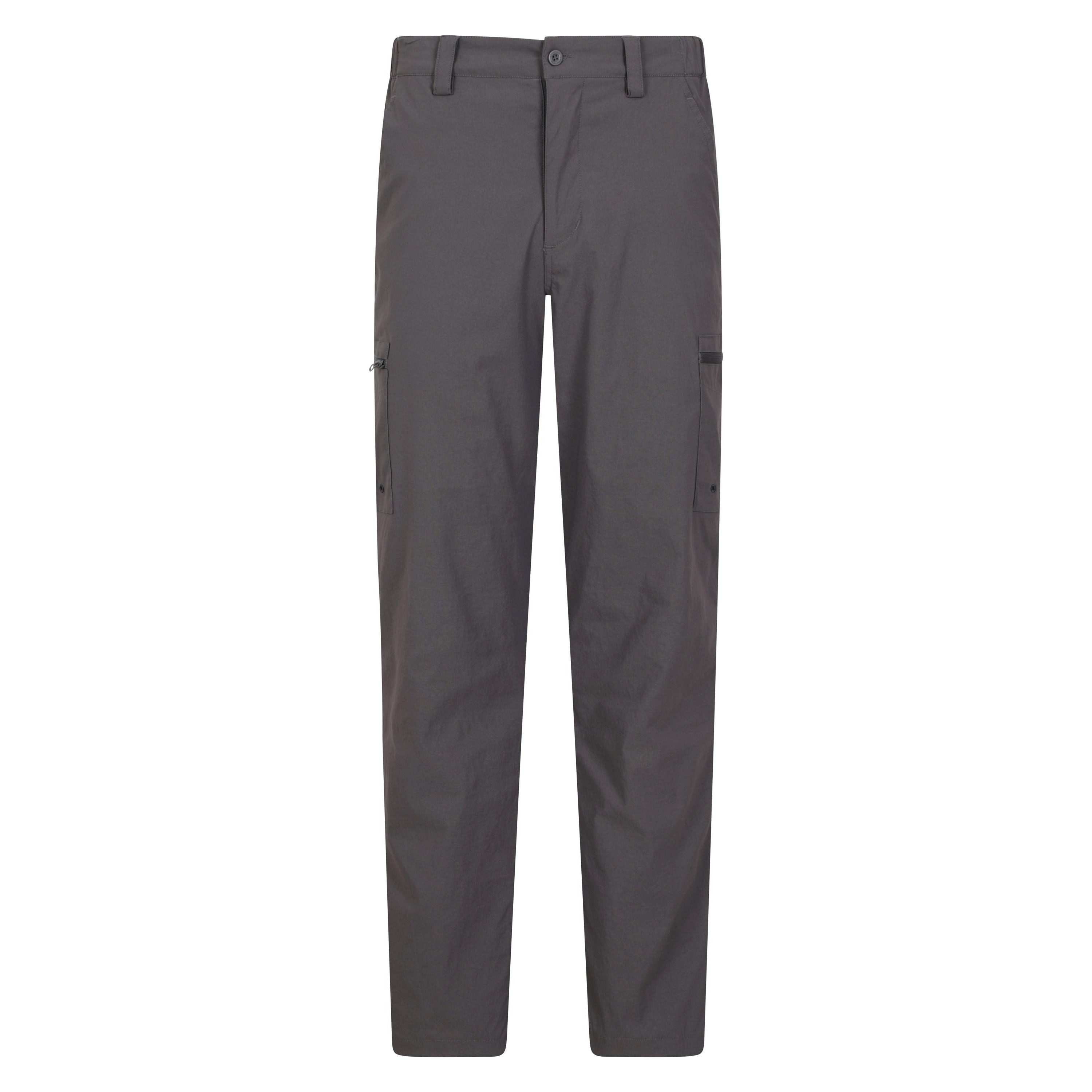 Mountain Warehouse Mens Trek Stretch Long Winter Hiking Trousers (Dark Grey) - Size 28 Regular