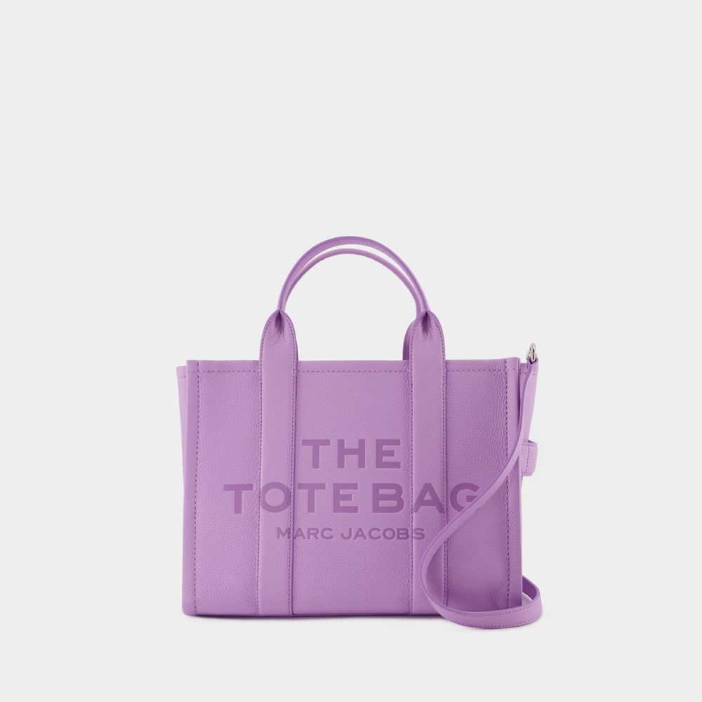 Thumbnail - The Medium Tote - Marc Jacobs - Leder - Violett