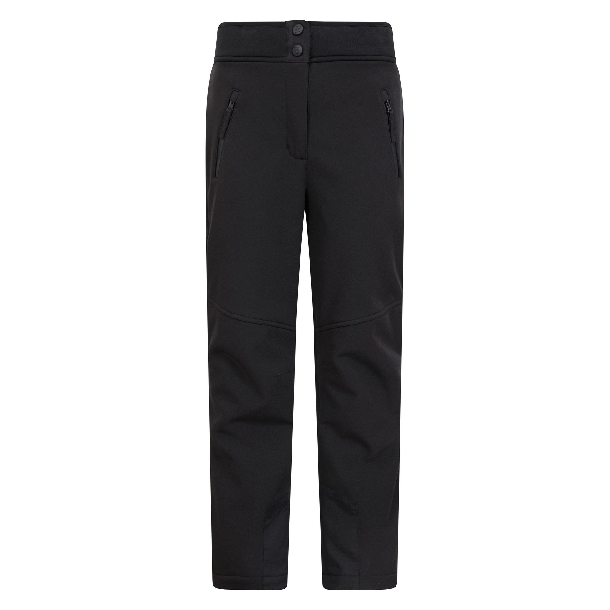 Mountain Warehouse Kinder/Kids Swiss Softshell skibroek (Zwart)