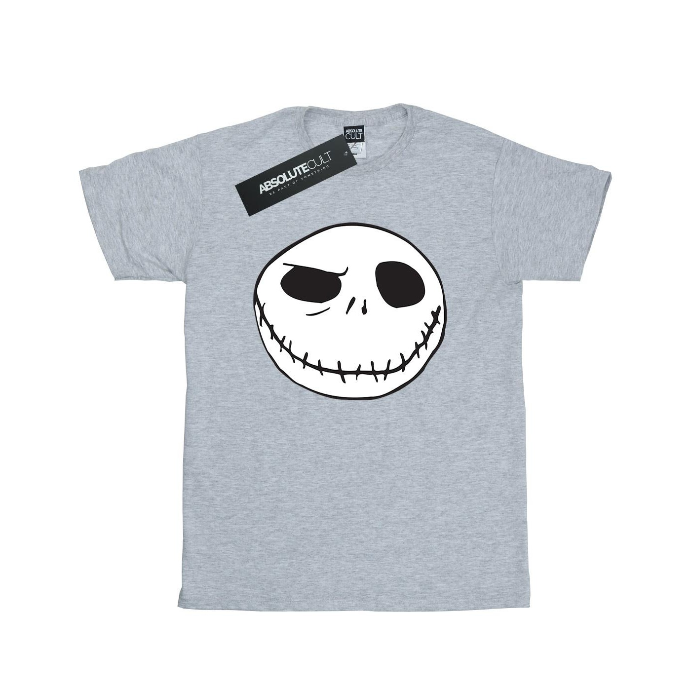 Disney - "Nightmare Before Christmas Jack's Big Face" T-Shirt für Jungen (Grau)