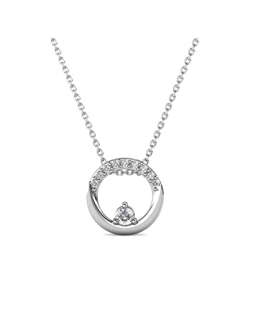 Clarine Hängsmycken Silver och kristall