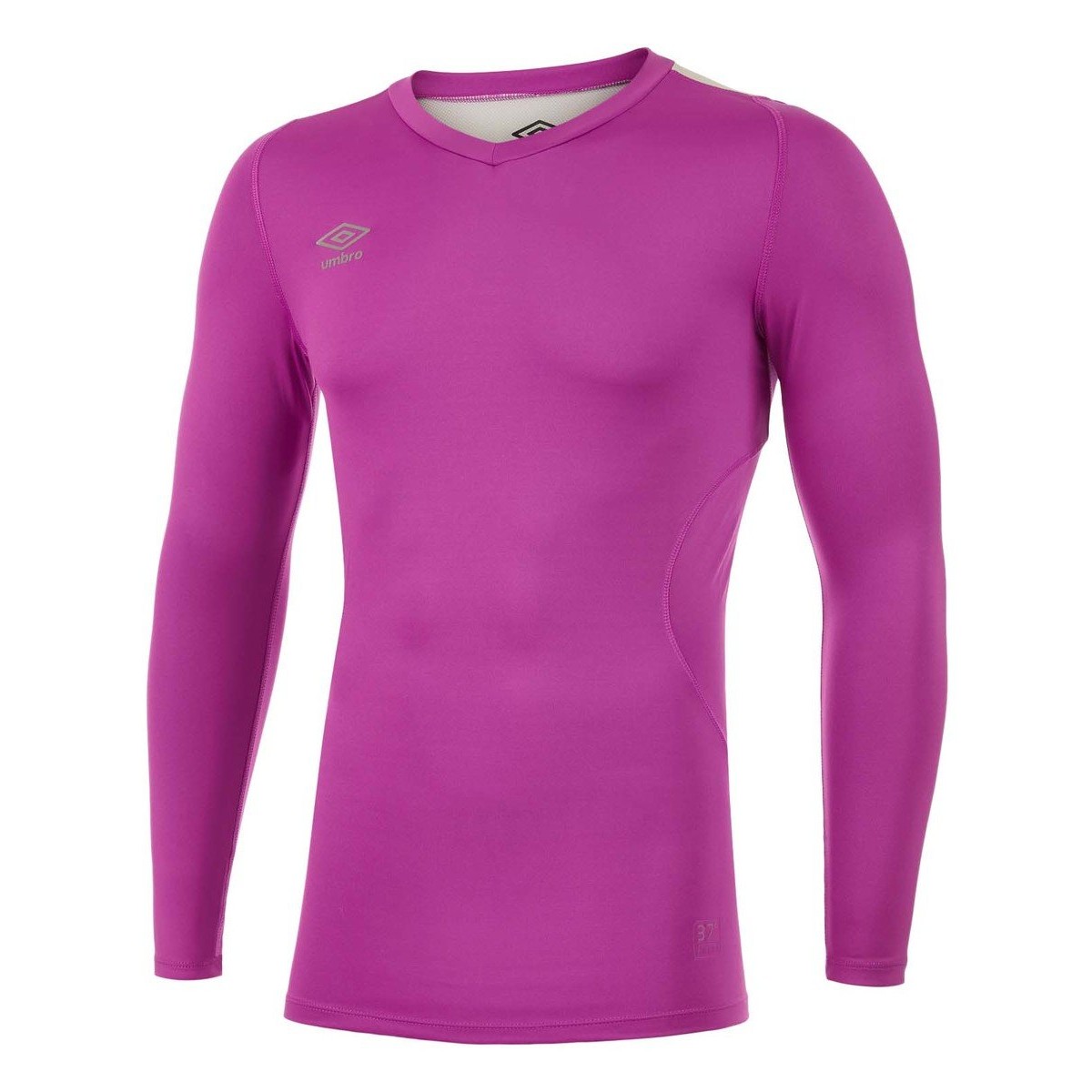 Thumbnail - Umbro - "Elite" Base Layer Oberteil V-Ausschnitt für Herren (Purpur Kaktus)