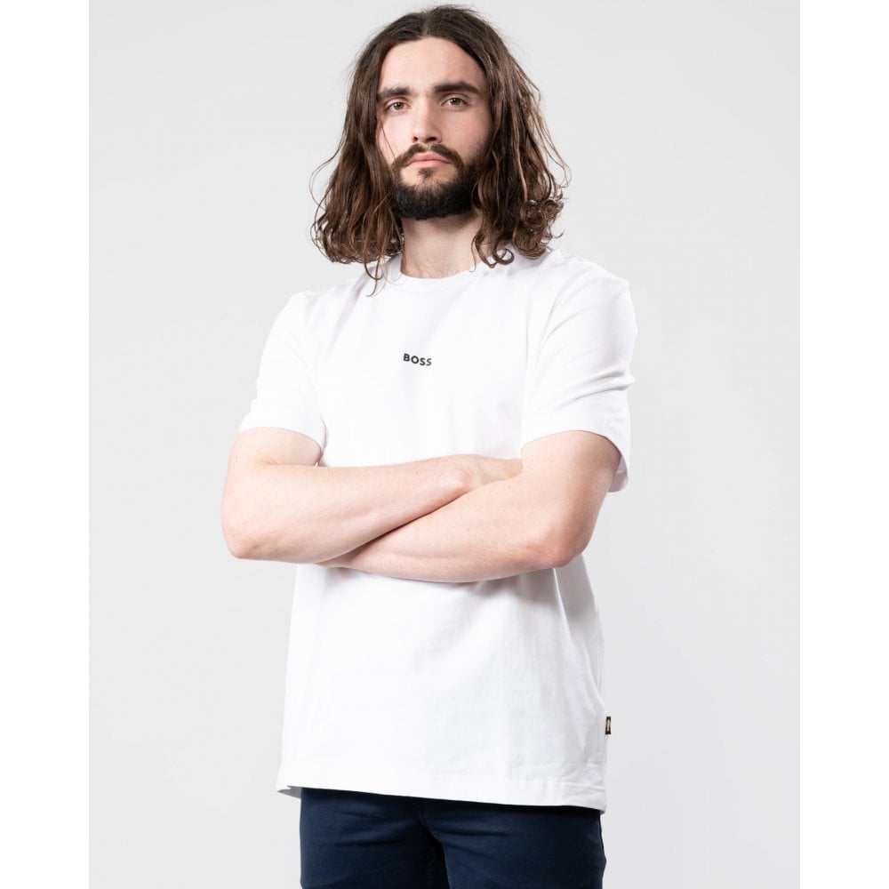 Boss T-shirts med korta ärmar Tchup Centre-logotyp T-shirt herr – bild 6