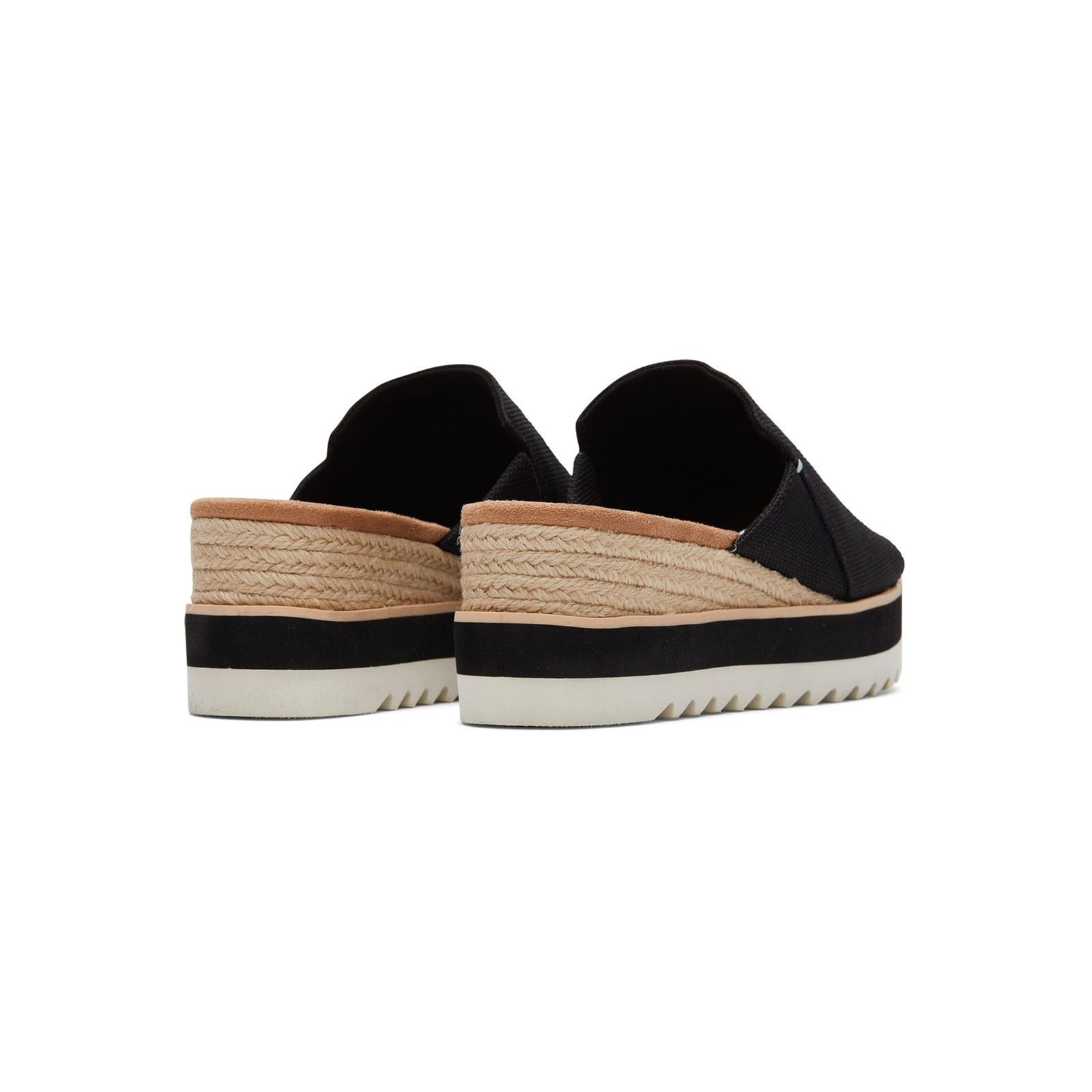 TOMS Diana Mule Polyester Dam Svarta kilar sandaler – bild 2