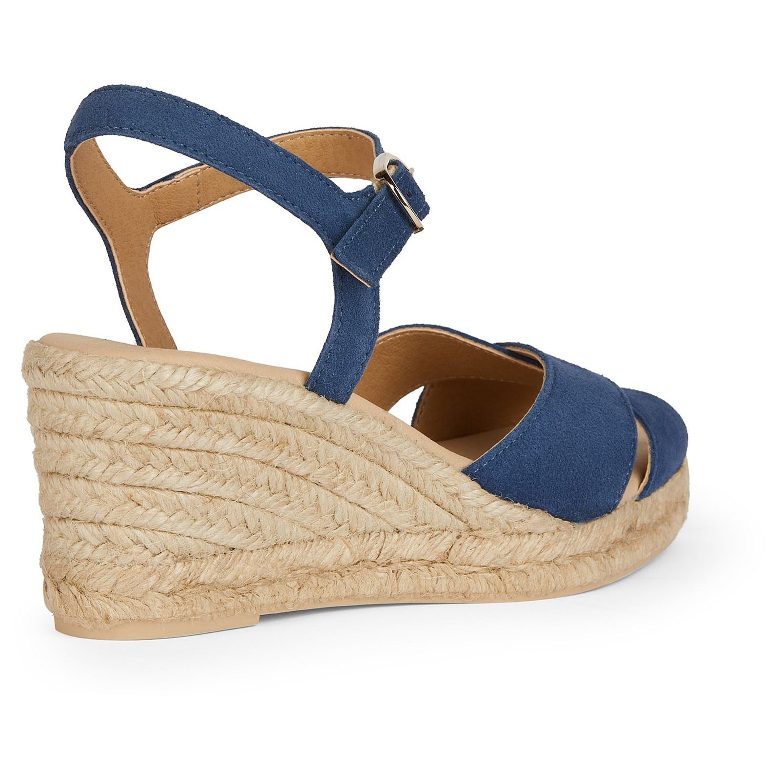 GEOX D Gelsa Låg C Läder Dam Navy Sandaler – bild 2