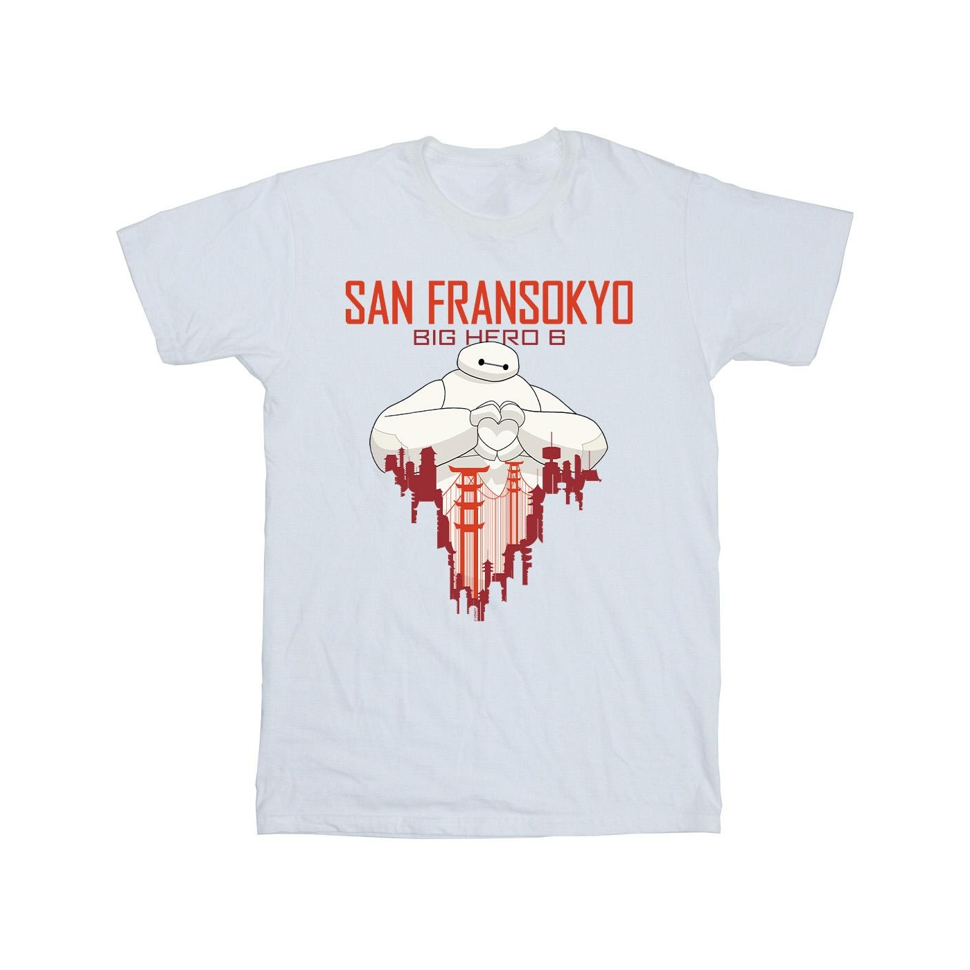 Thumbnail - Disney - "Big Hero 6 San Fransokyo" T-Shirt für Herren (Weiß)