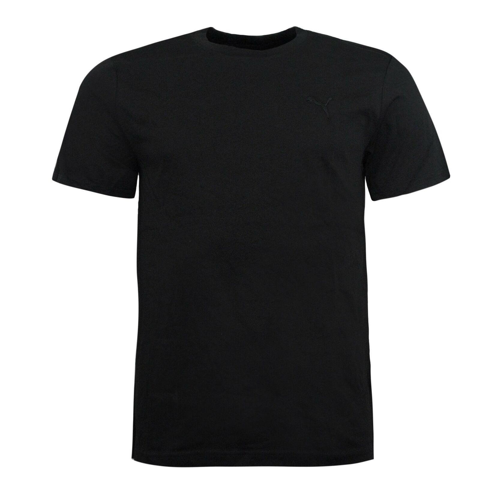 Thumbnail - Puma Blank Herren einfach Tee Kurzarm Crew Crew Neck T-Shirt Top Black 819885 20