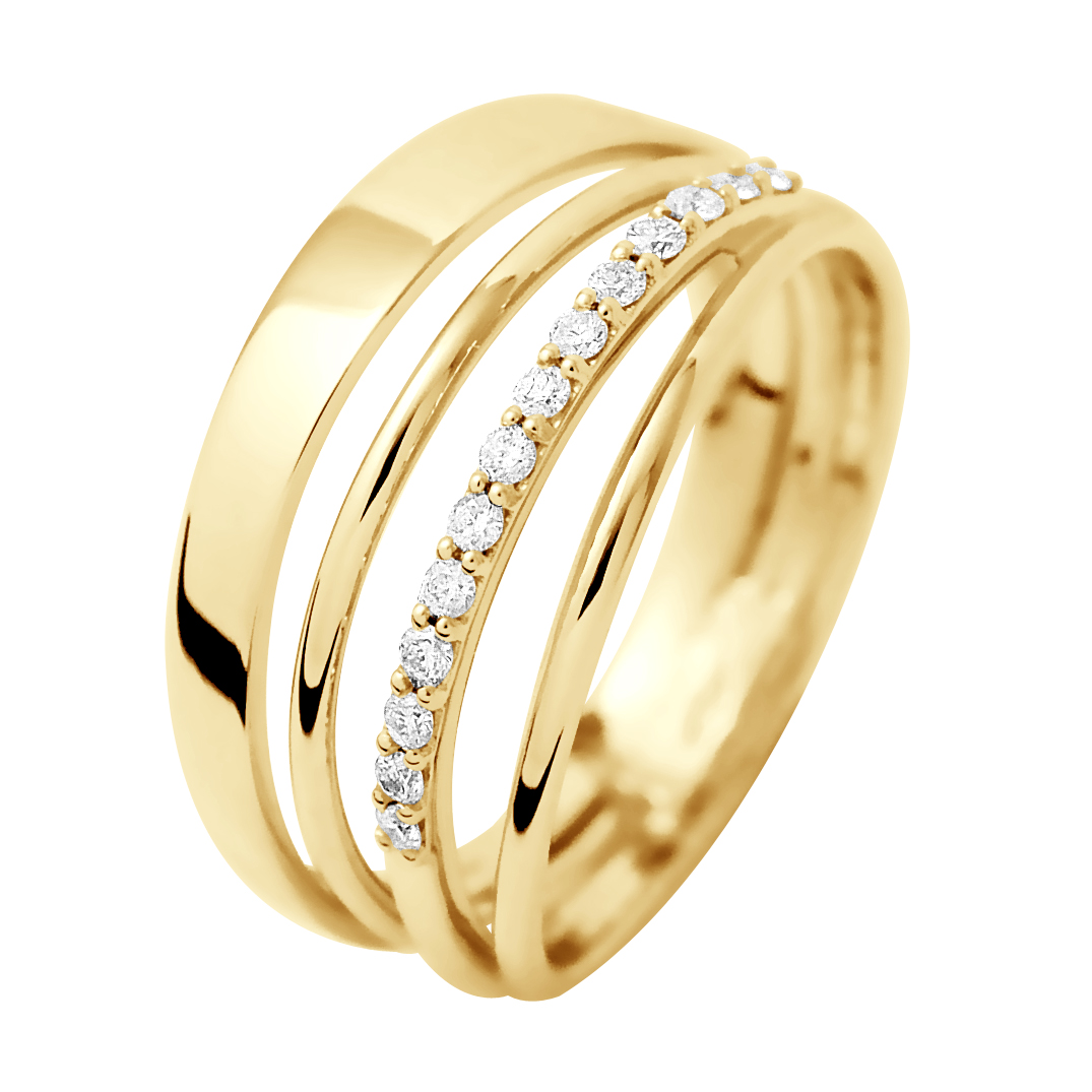 Thumbnail - DIADEMA - Ring - Prestige Jewelery - Diamanten - Gelbgold