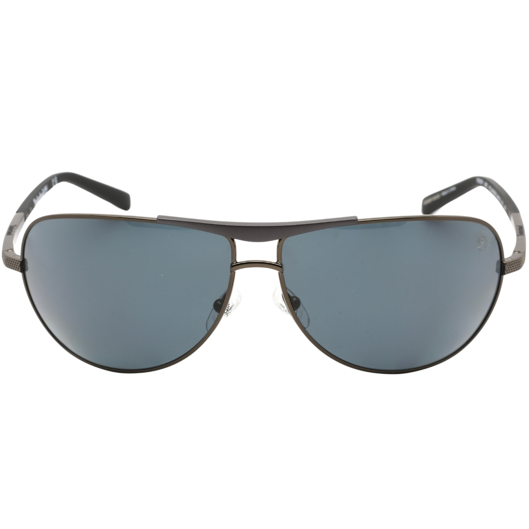 Timberland Mens TB9259 08D Shiny Gunmetal Sunglasses - Silver - One Size