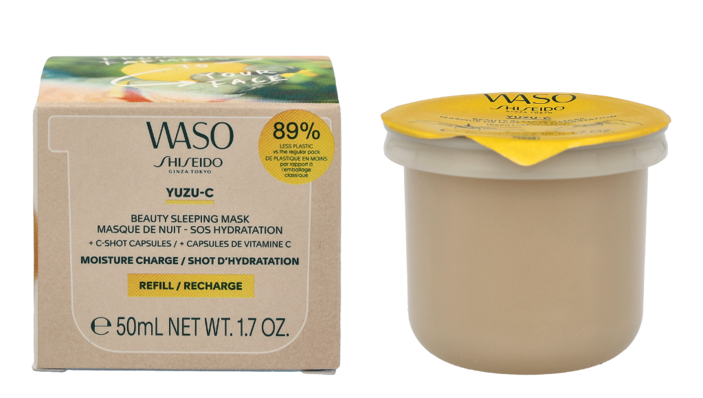 Shiseido Unisex Waso Yuzu-C Schönheitsschlafmaske - Nachfüllung 50 Ml Einheitsgröße