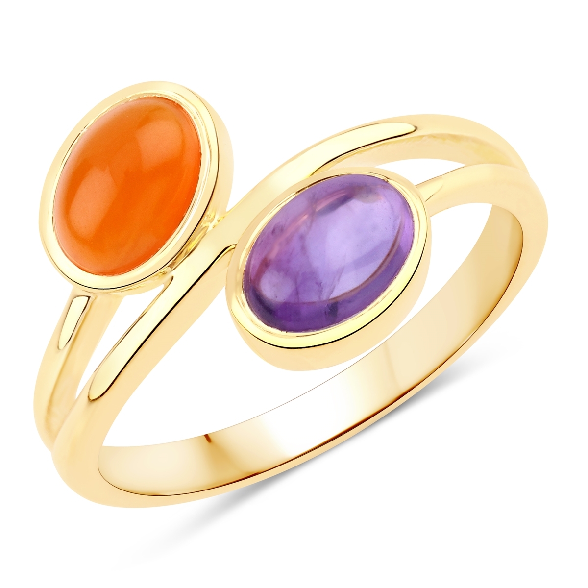 Rafaela Donata Womens Khushi Female Sterling Silver Ring - Gold - Size P