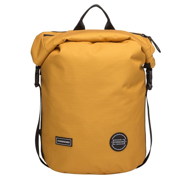 Consigned Mens Cornel L Roll Top Backpack - Yellow - One Size