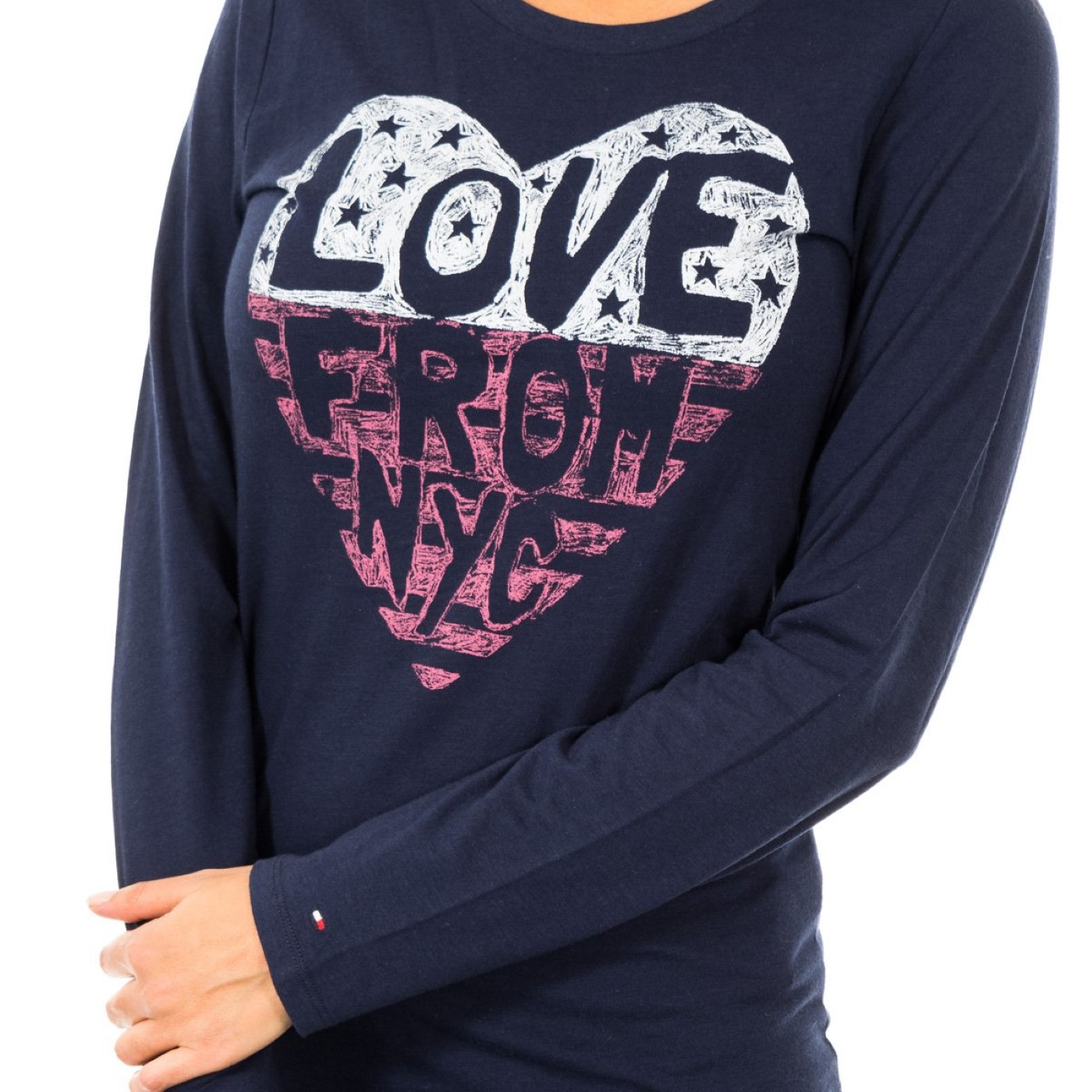 TOMMY HILFIGER Långärmad rundhalsad t-shirt för kvinnor 1487903366 dam – bild 2