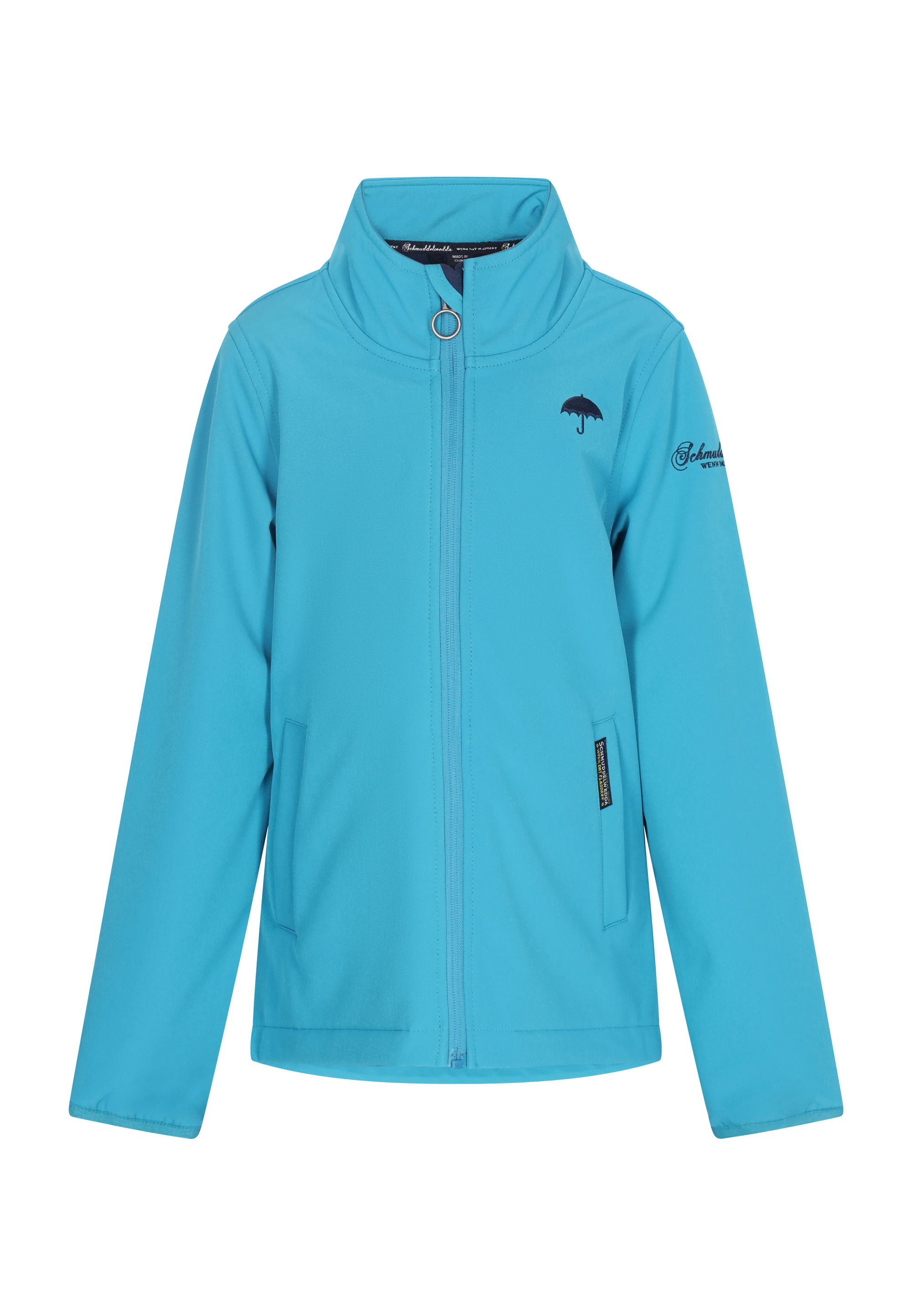 Thumbnail - Schmuddelwedda Softshelljacke Mädchen (Kids) Cyanblau