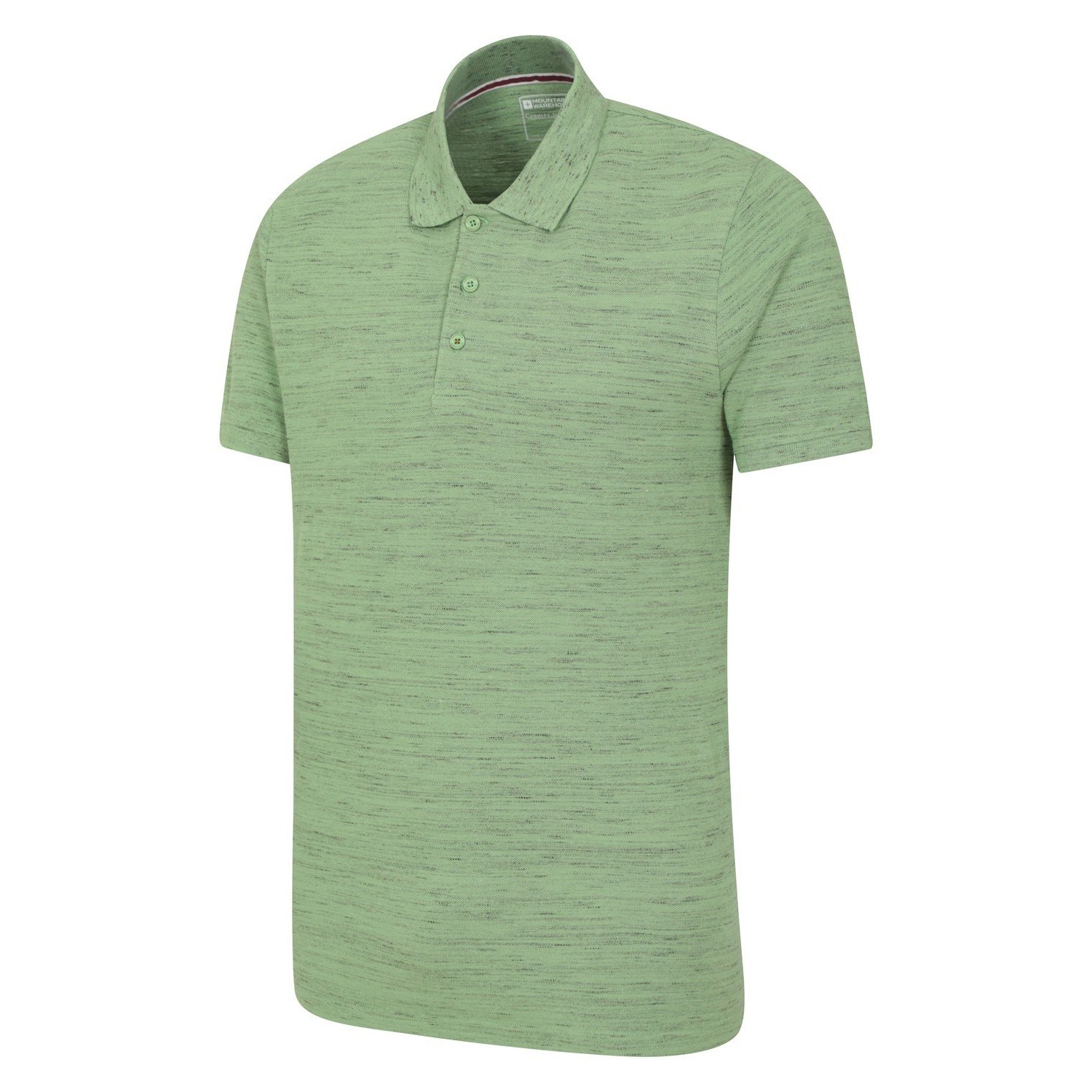Mountain Warehou Herr Dawnay Textured Pique Polo Shirt (Grön) pikéer – bild 2