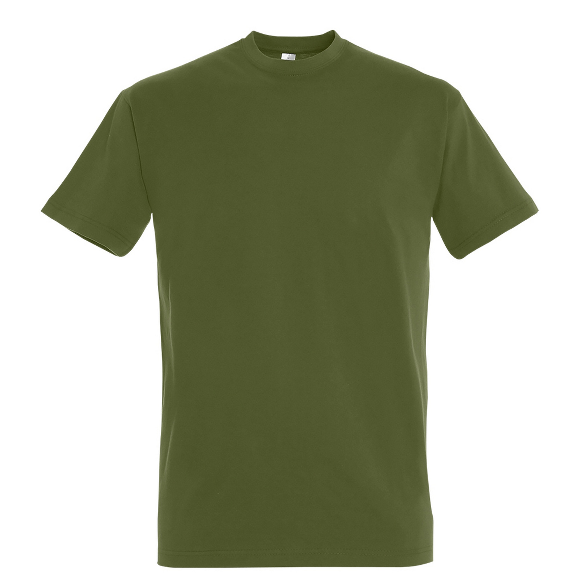 Thumbnail - SOLS Mens Imperial Heavyweight Short Sleeve T-Shirt (Dark Khaki)
