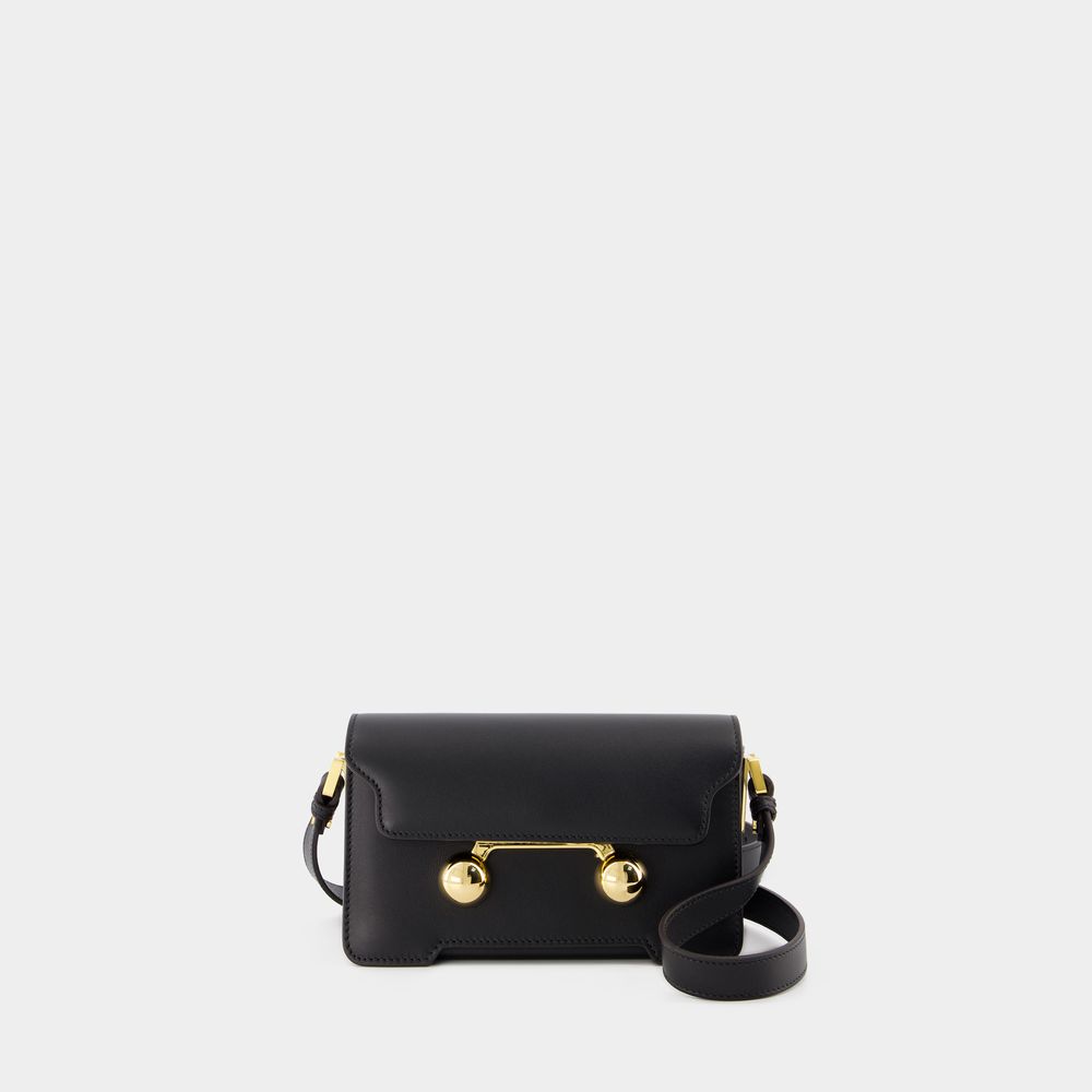 Marni Mini Schoudertas -  - Leer - Zwart