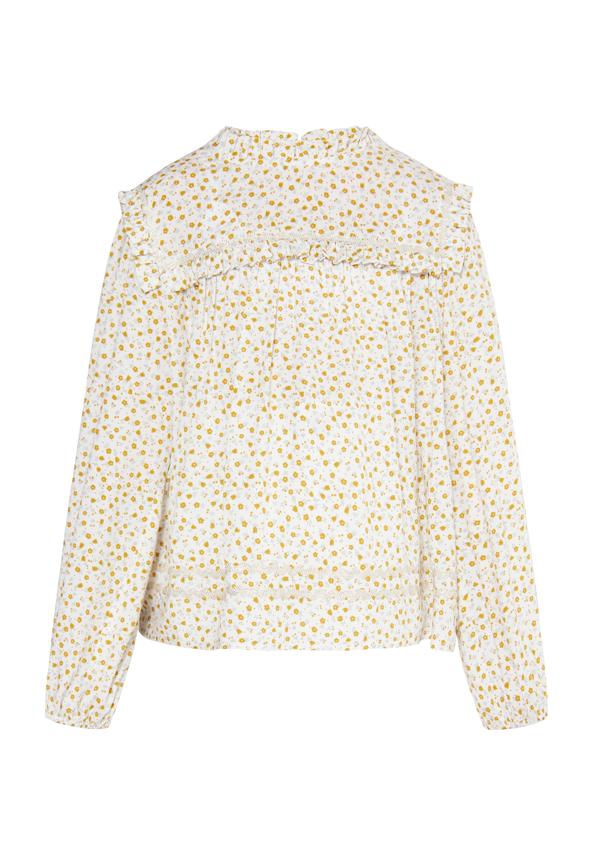 Thumbnail - Dreimaster Bluse Mädchen (Kids) senf