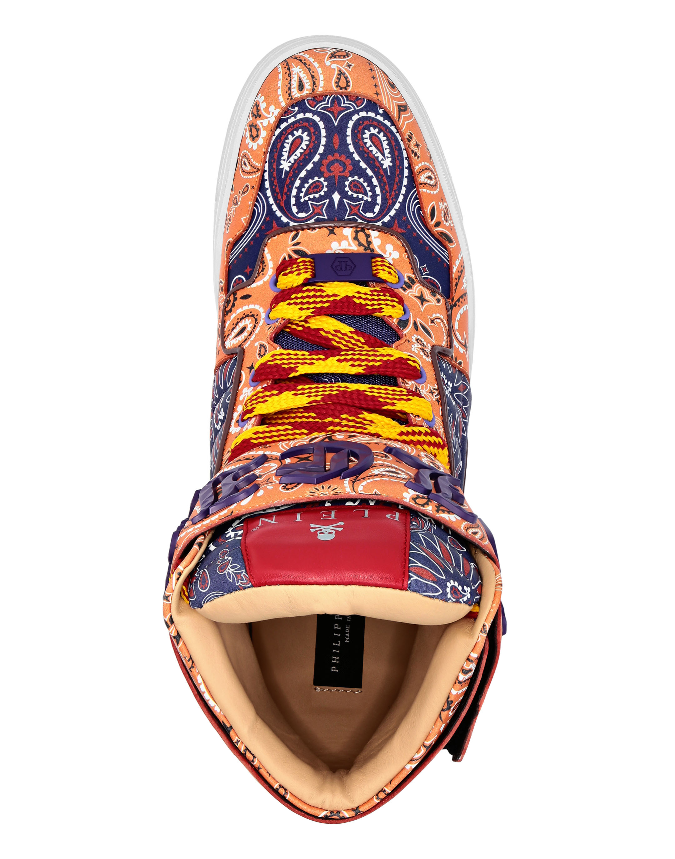 Philipp Plein Höga sneakers i paisley-mönster herr – bild 2
