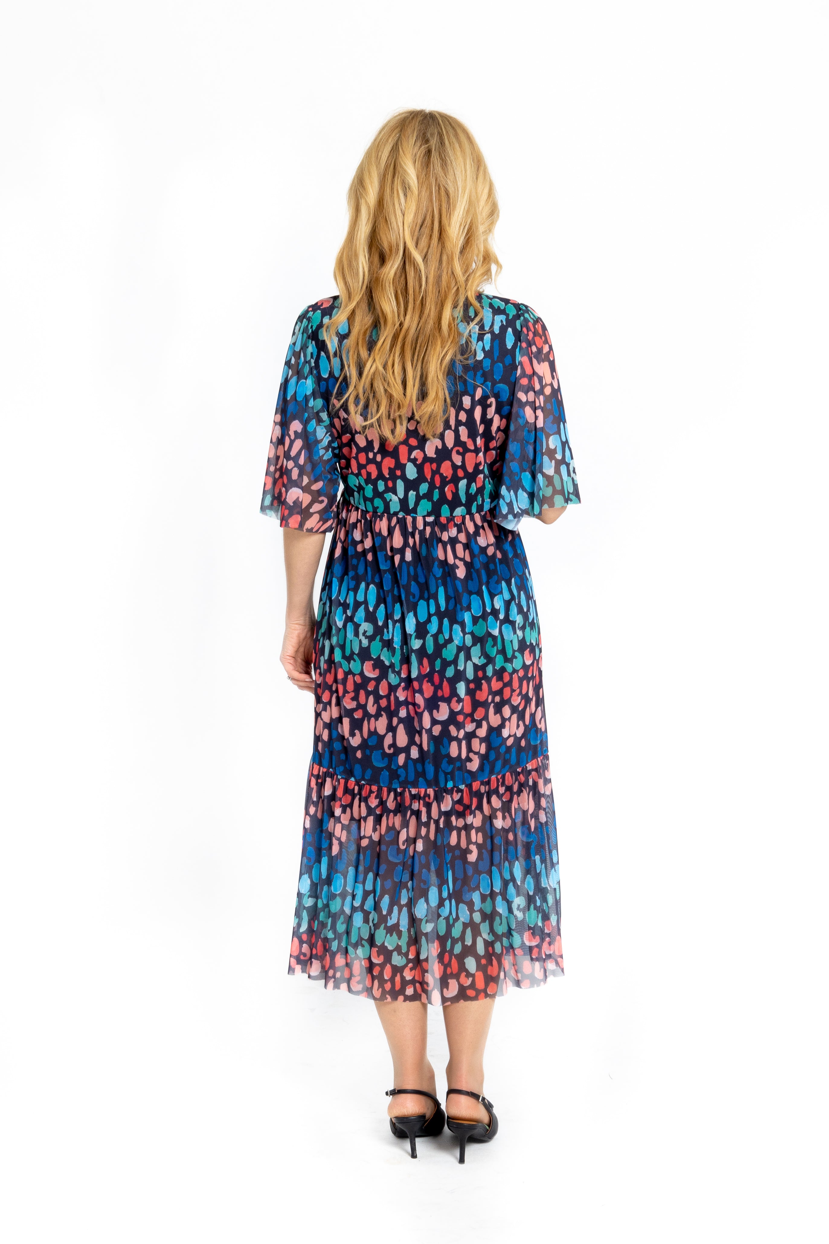 ChapterLondon Louise Half Wrap Mesh-klänning dam – bild 2