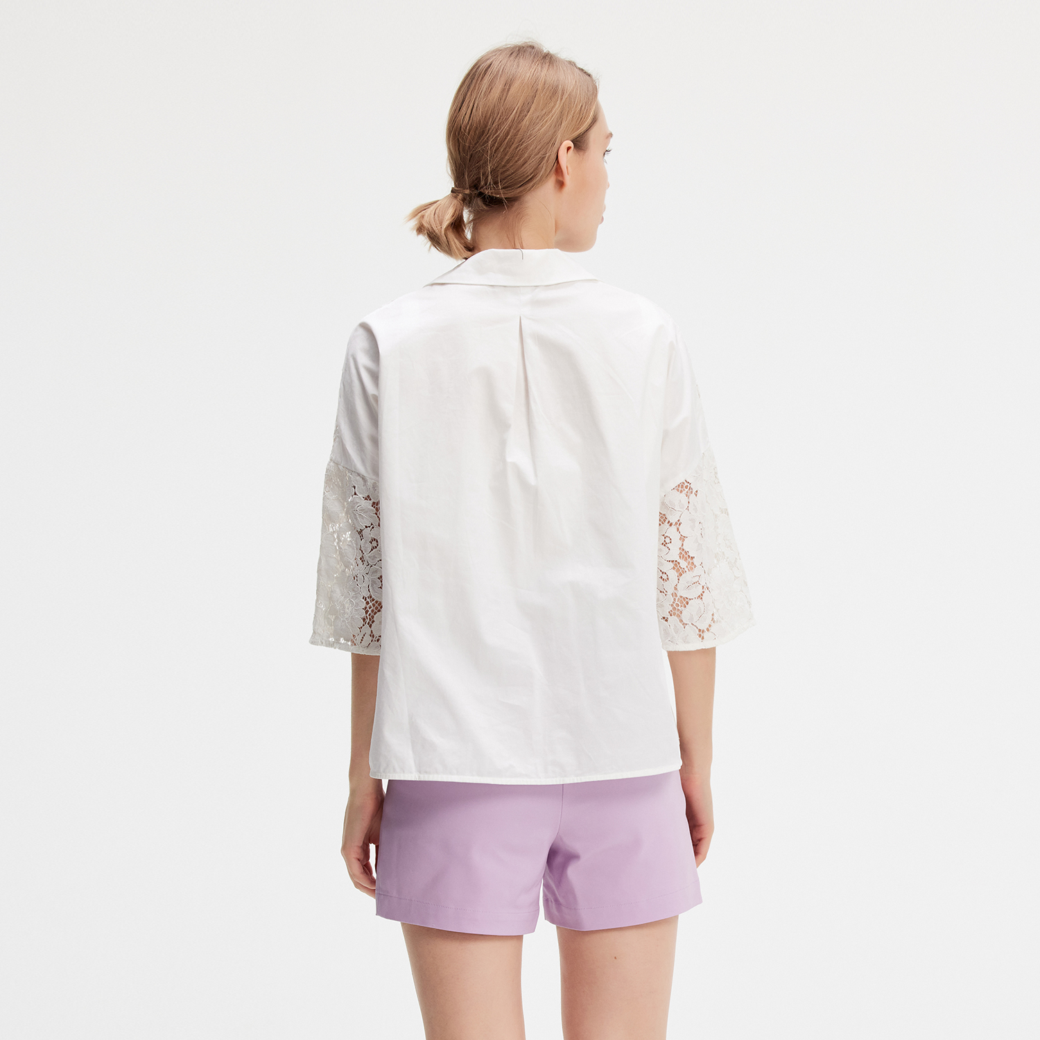 Smart & Joy Blus i spets och bomull dam – bild 2