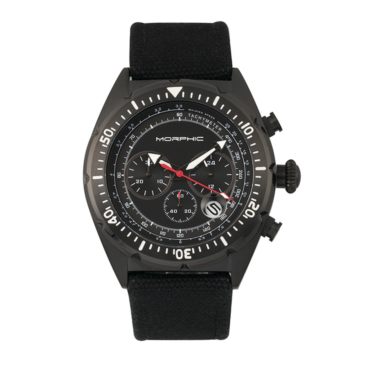 Thumbnail - Morphic M53 Serie Chronograph mit Lederarmband und Datumsanzeige